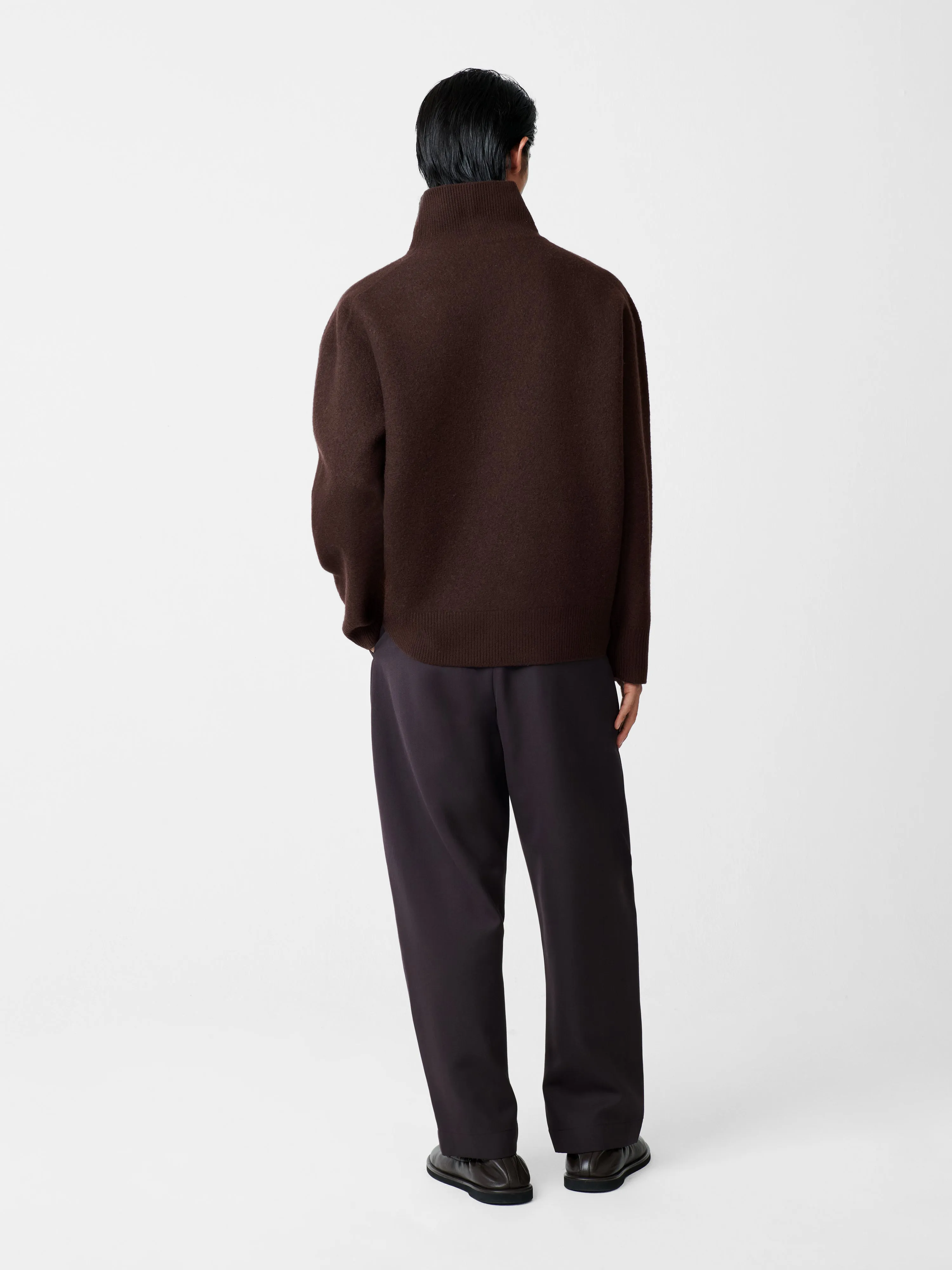 Tuck Pant in Espresso Brown sold by Studio Nicholson product image thumbnail 3