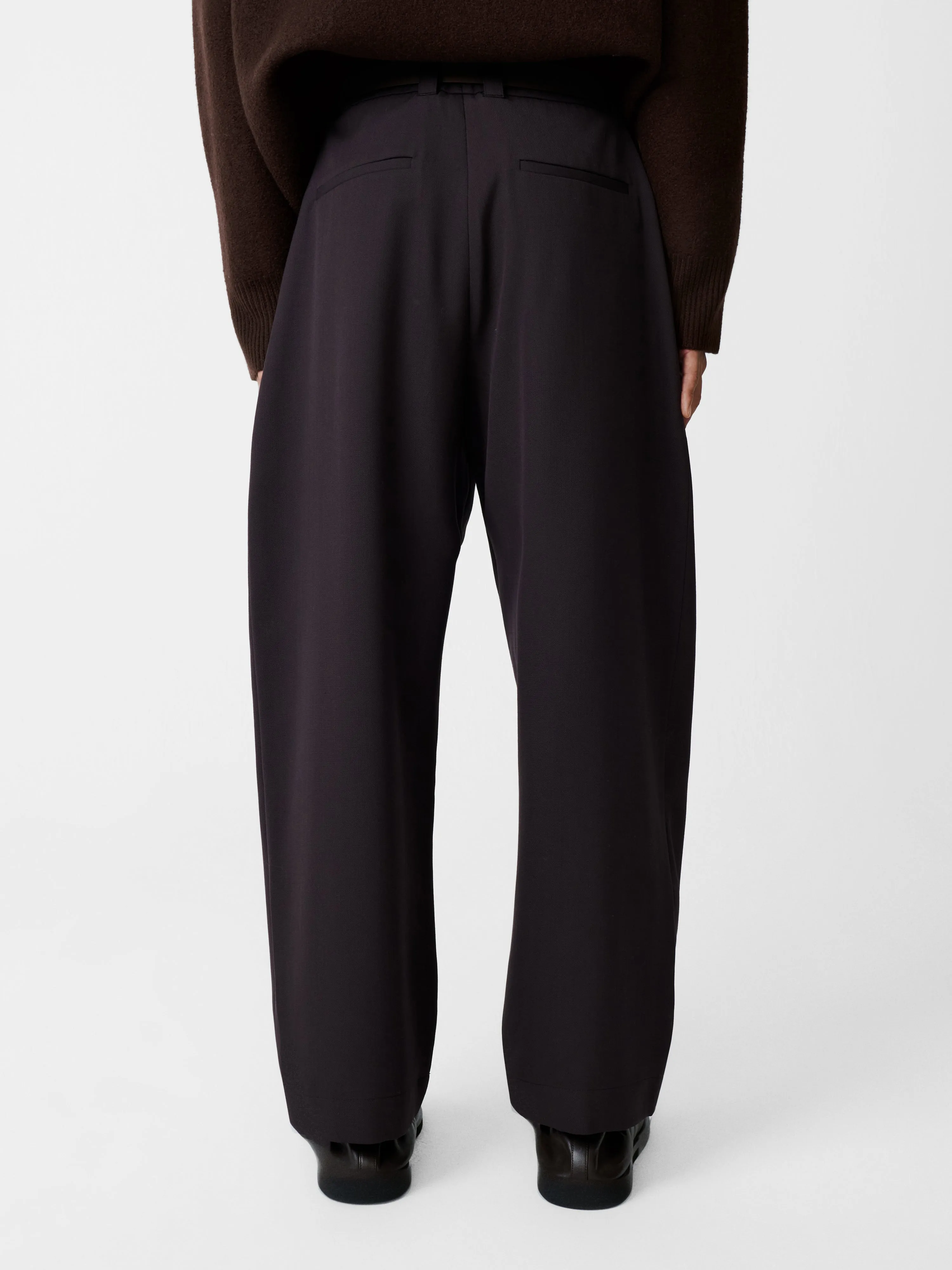 Tuck Pant in Espresso Brown sold by Studio Nicholson product image thumbnail 5
