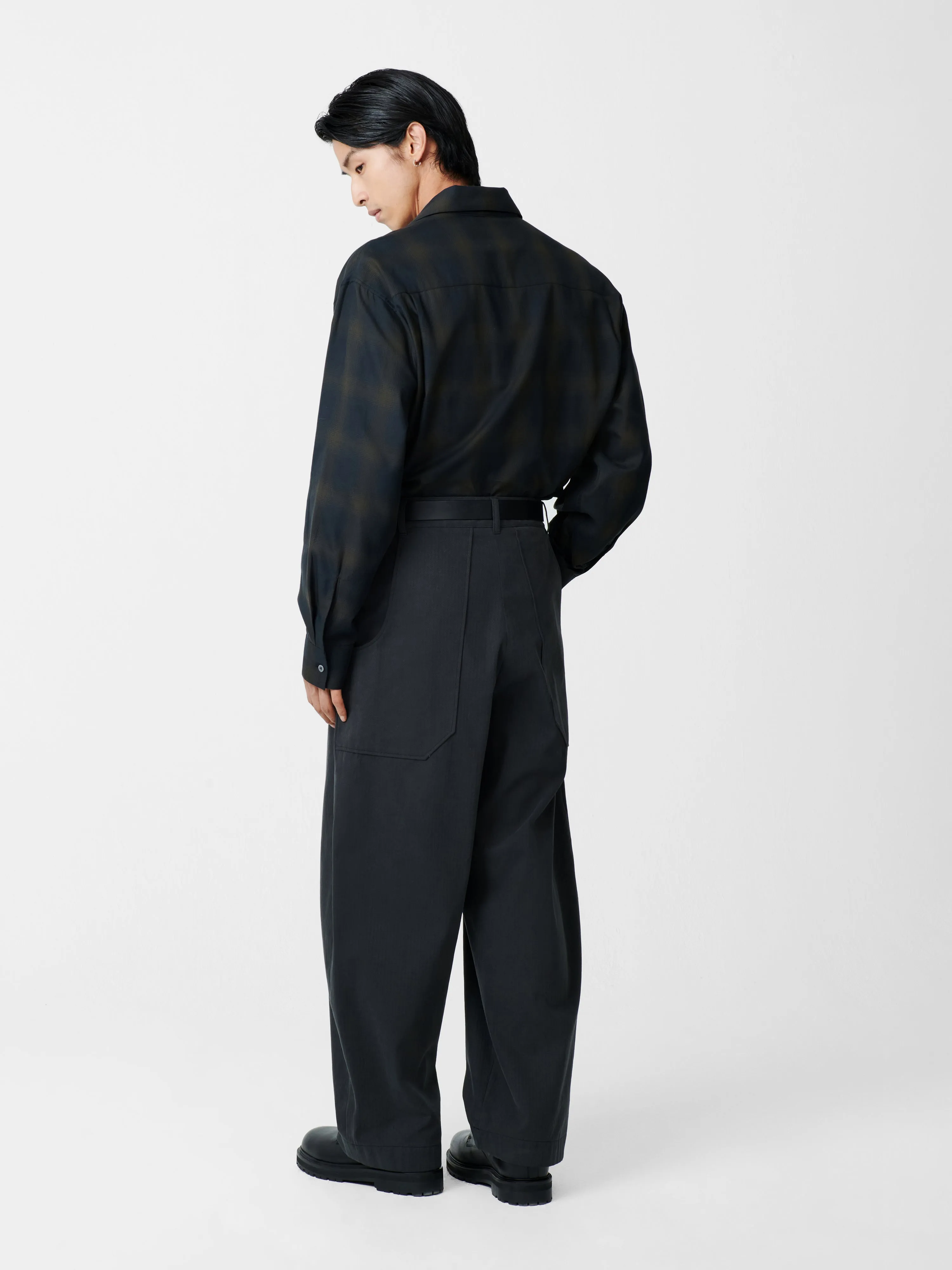 Guild Pant in Dark Fir sold by Studio Nicholson product image thumbnail 3