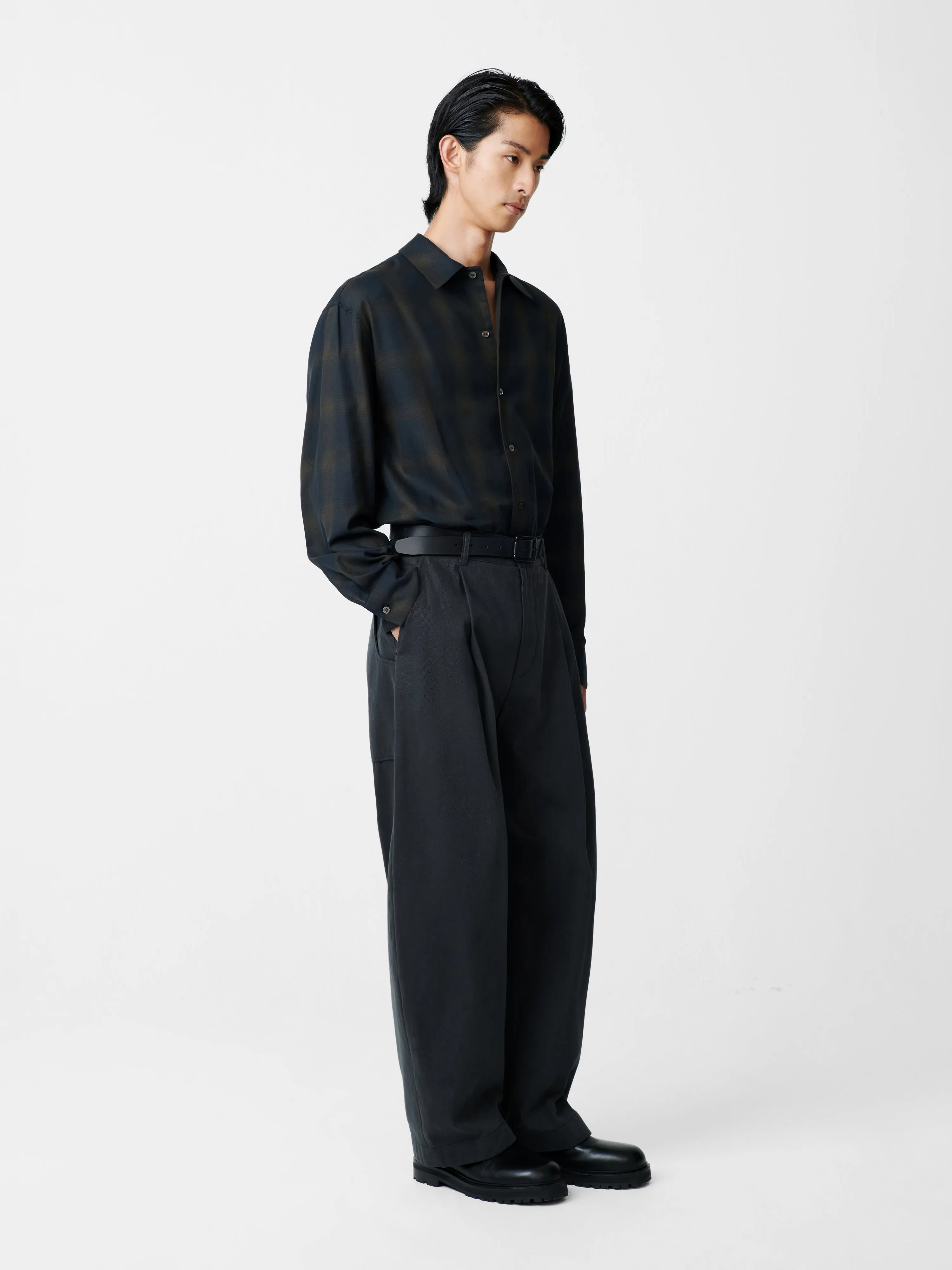 Guild Pant in Dark Fir sold by Studio Nicholson product image thumbnail 2
