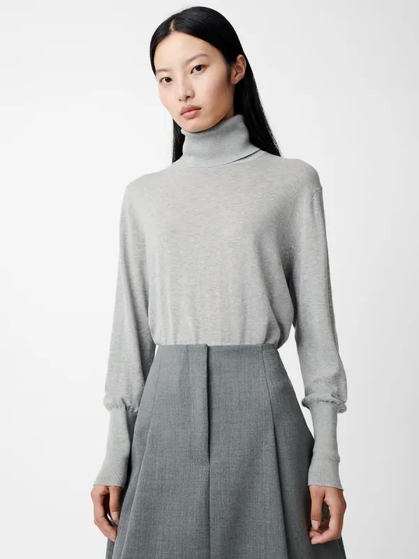 Nilo Knit in Light Grey Marl sold by Studio Nicholson