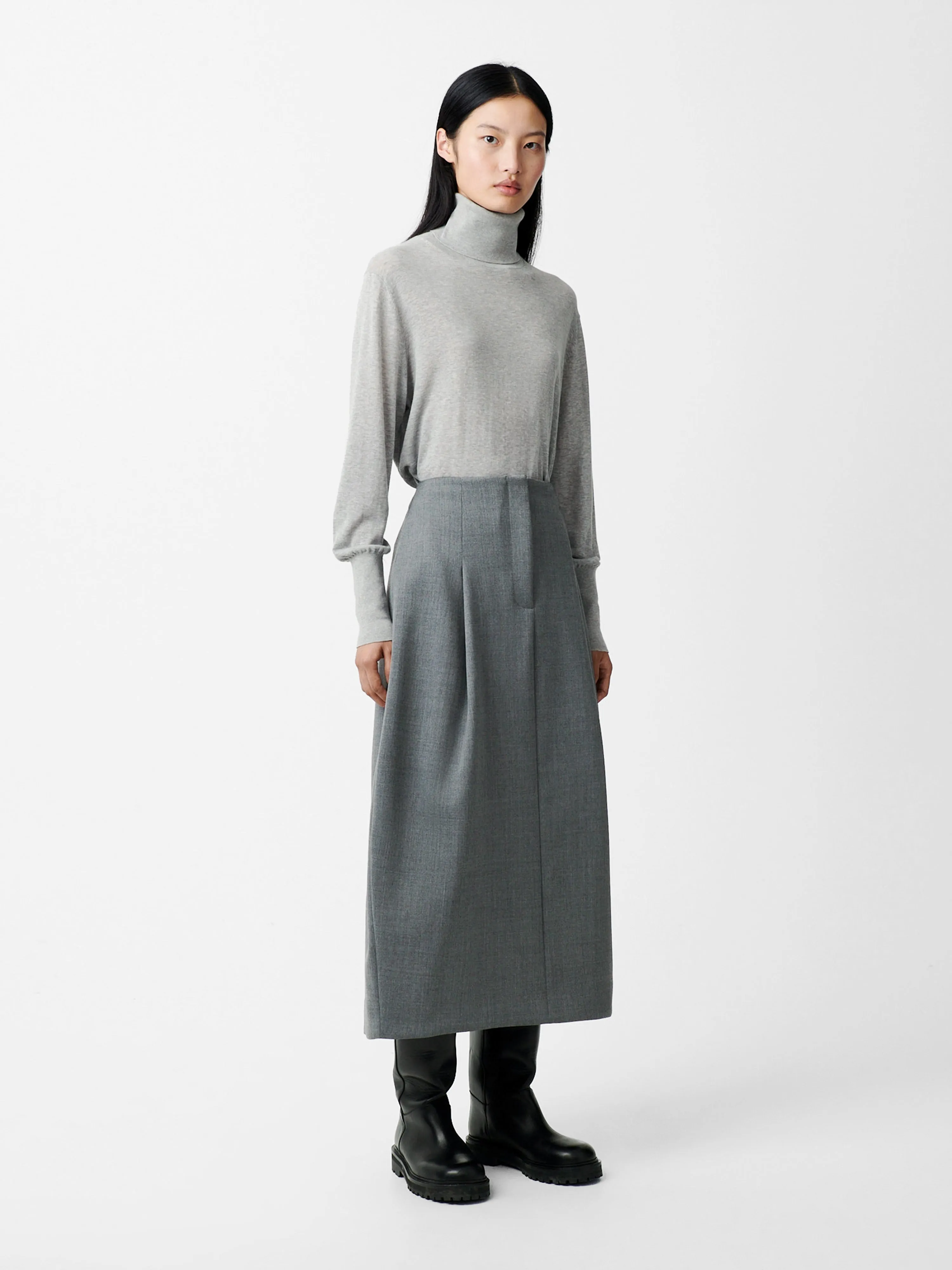 Nilo Knit in Light Grey Marl sold by Studio Nicholson product image thumbnail 3