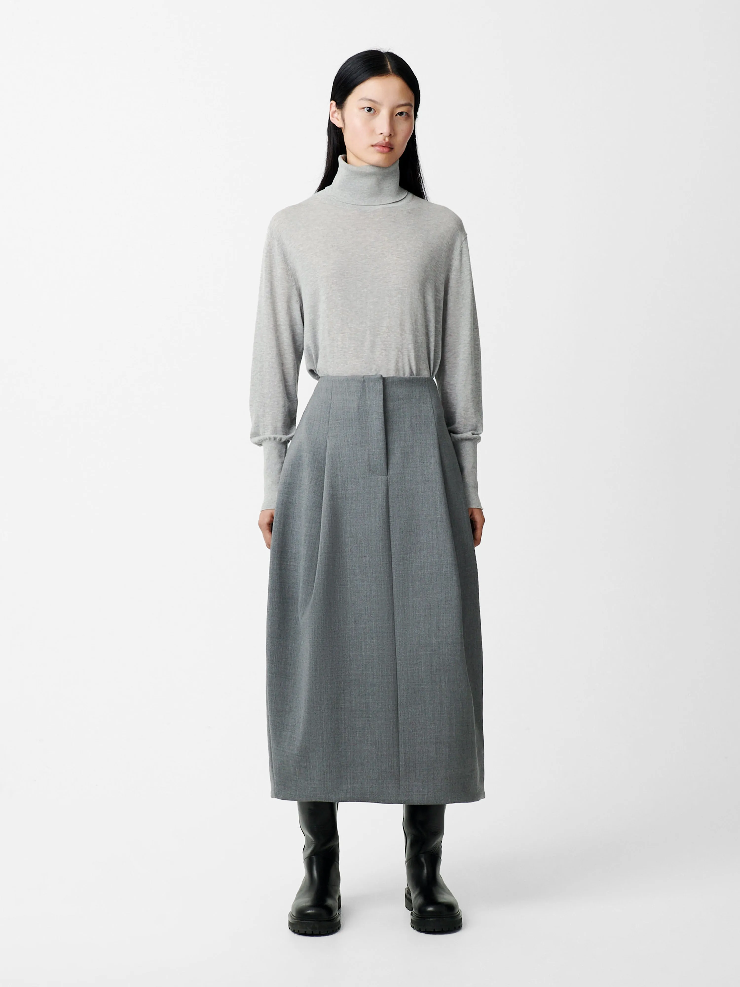 Nilo Knit in Light Grey Marl sold by Studio Nicholson product image thumbnail 2