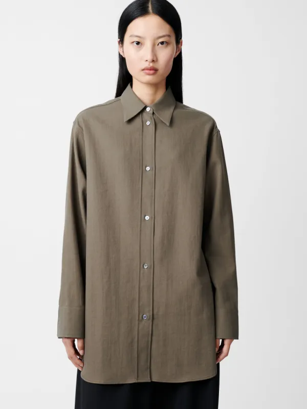 Santos Shirt in Fossil sold by Studio Nicholson