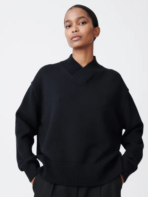 Nohwe Knit in Dark Navy sold by Studio Nicholson