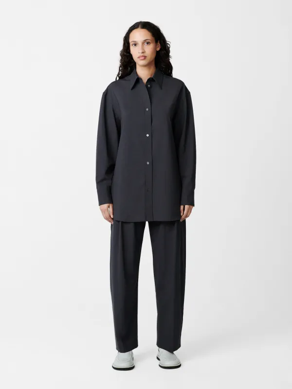 Santos Shirt in Seal Blue sold by Studio Nicholson