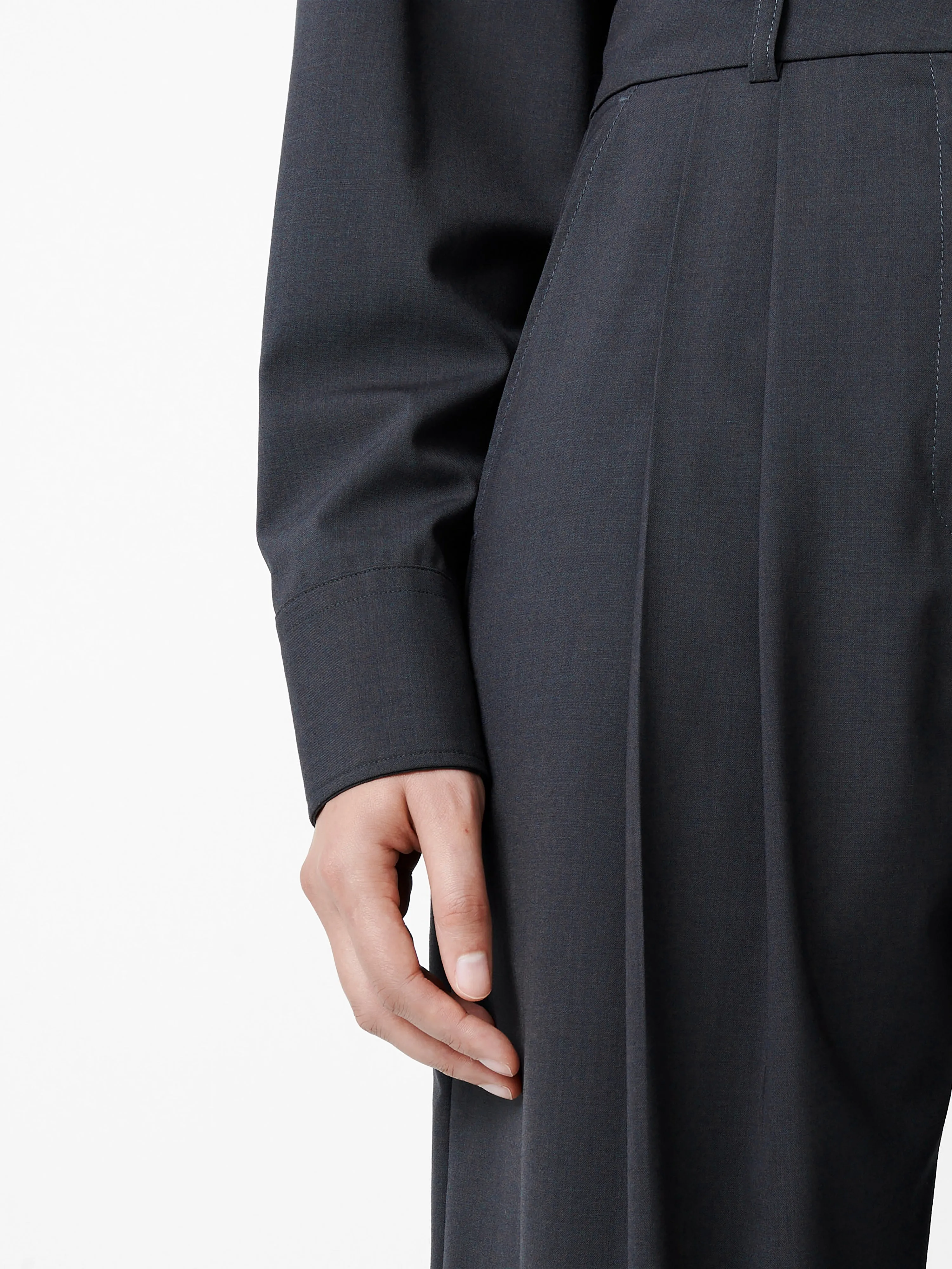 Acuna Tropical Wool Pant in Seal Blue sold by Studio Nicholson product image thumbnail 2