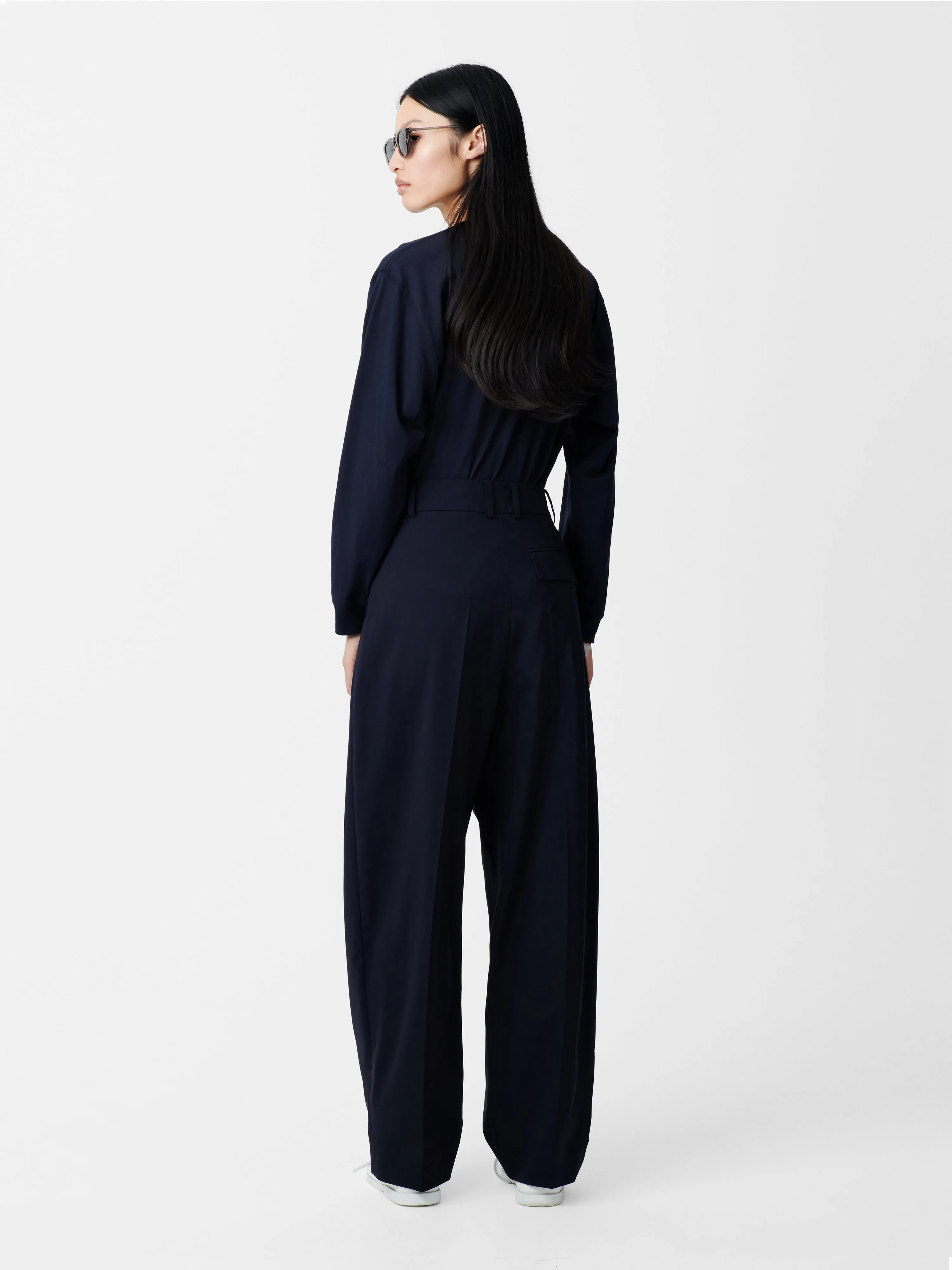 Acuna Tropical Wool Pant in Darkest Navy sold by Studio Nicholson product image thumbnail 4