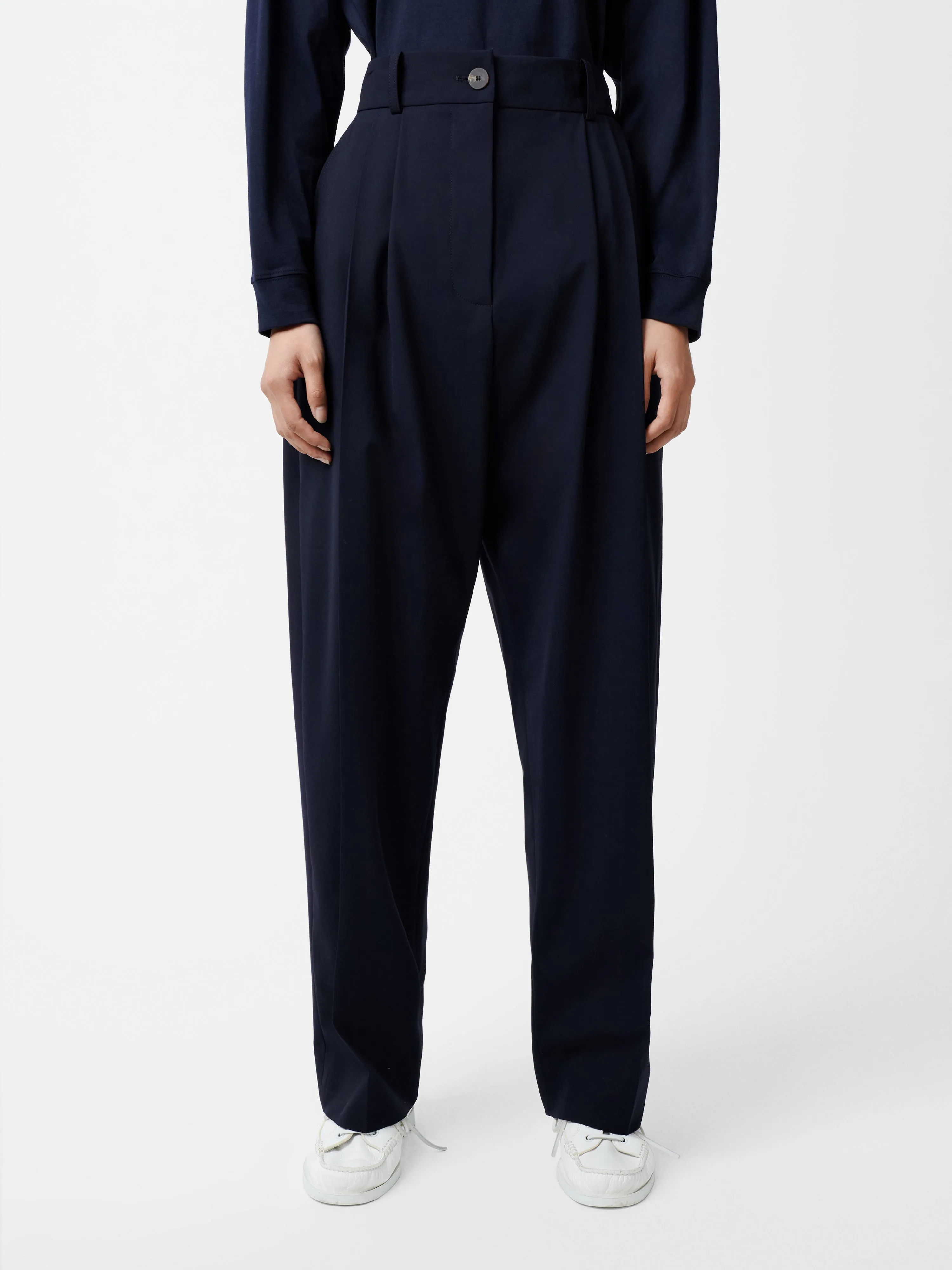 Acuna Tropical Wool Pant in Darkest Navy sold by Studio Nicholson product image thumbnail 5