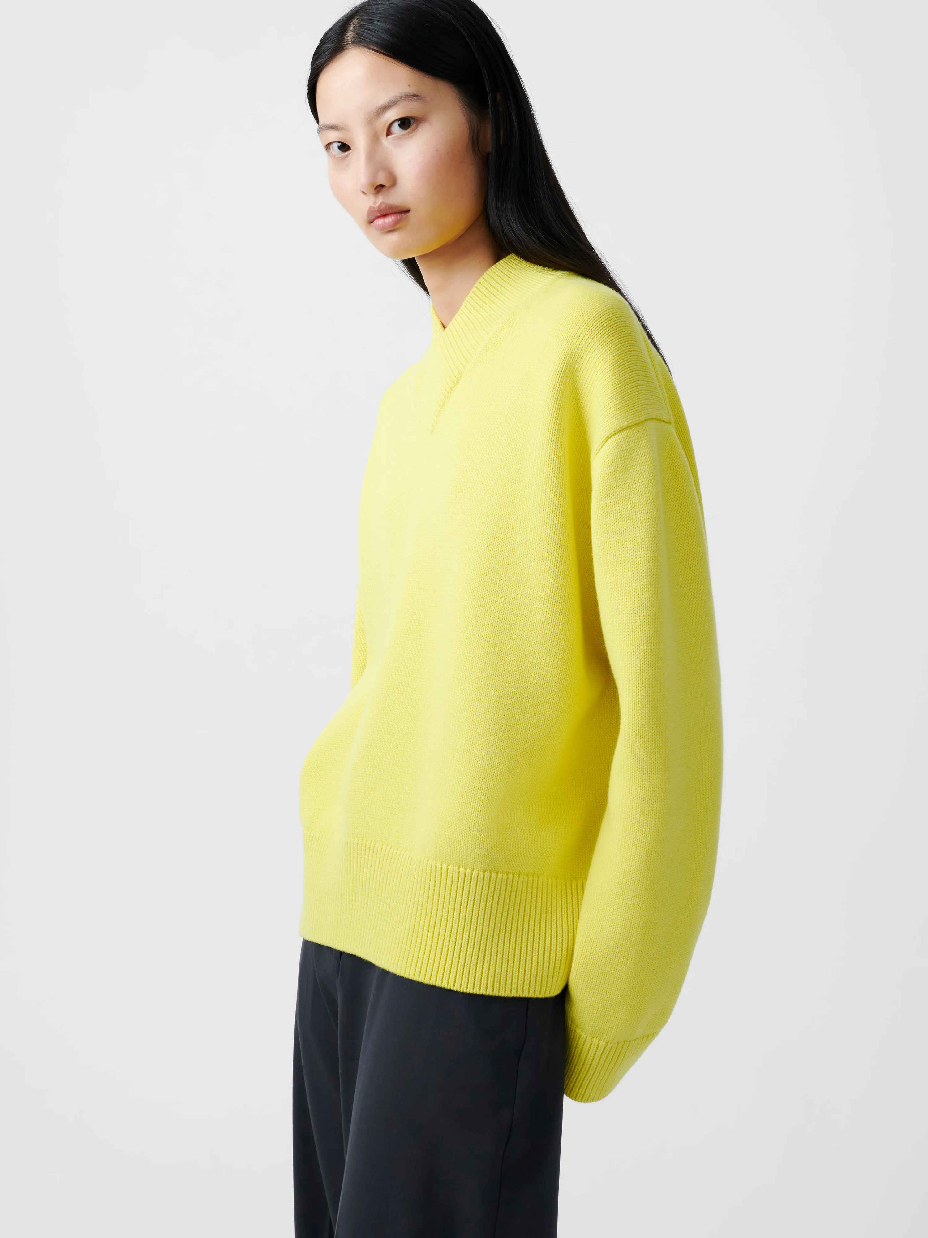 Nohwe Knit in Acid Yellow sold by Studio Nicholson