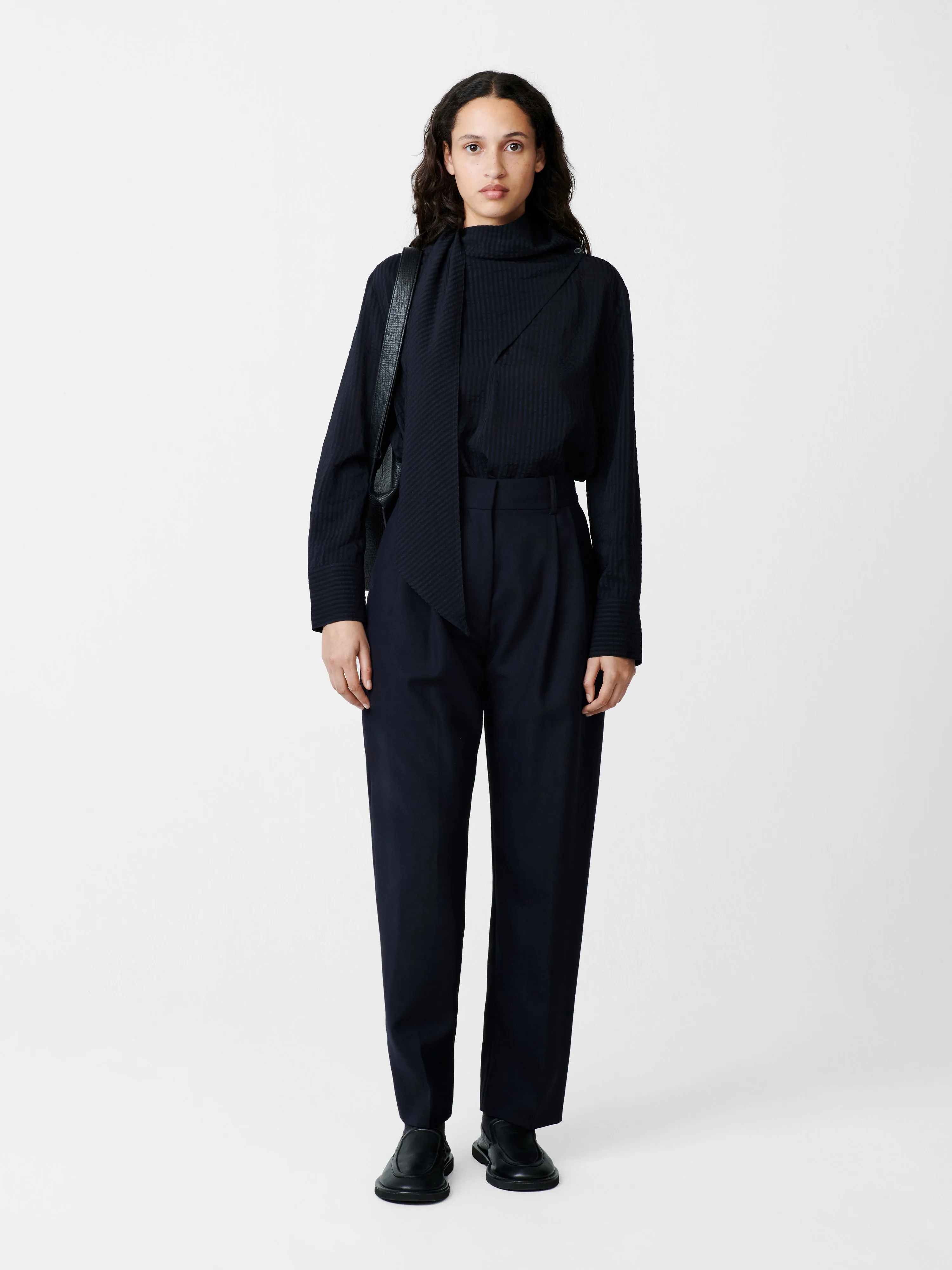 Utah Striped Top in Darkest Navy sold by Studio Nicholson product image thumbnail 3