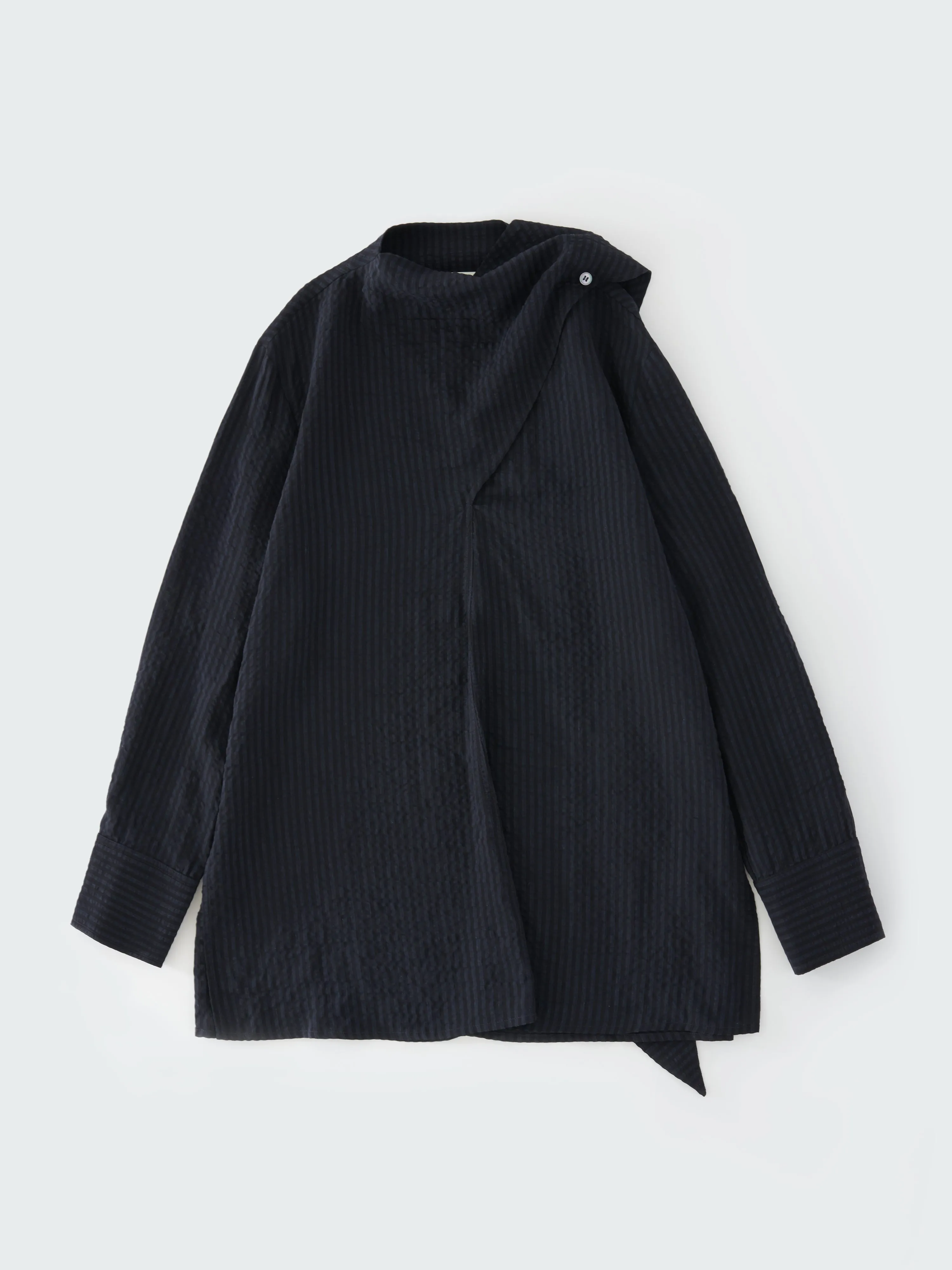 Utah Striped Top in Darkest Navy sold by Studio Nicholson product image thumbnail 5