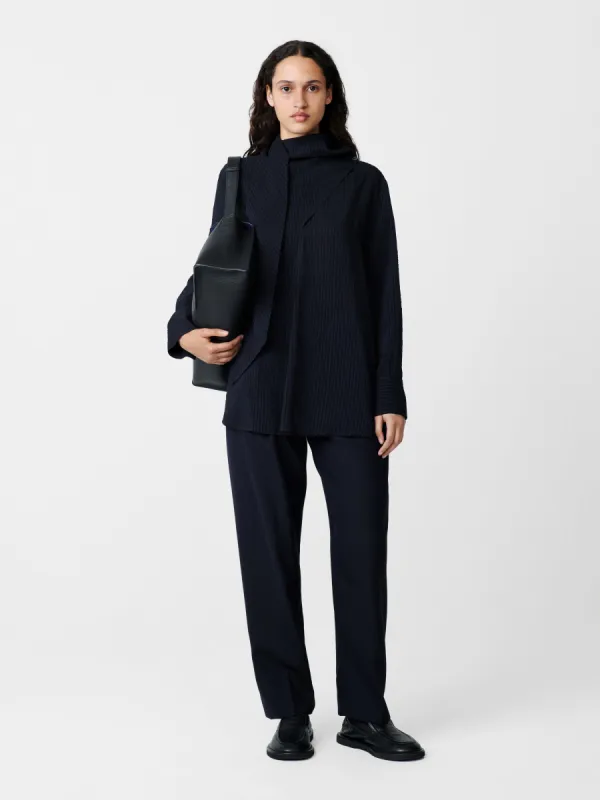 Utah Striped Top in Darkest Navy made by Studio Nicholson