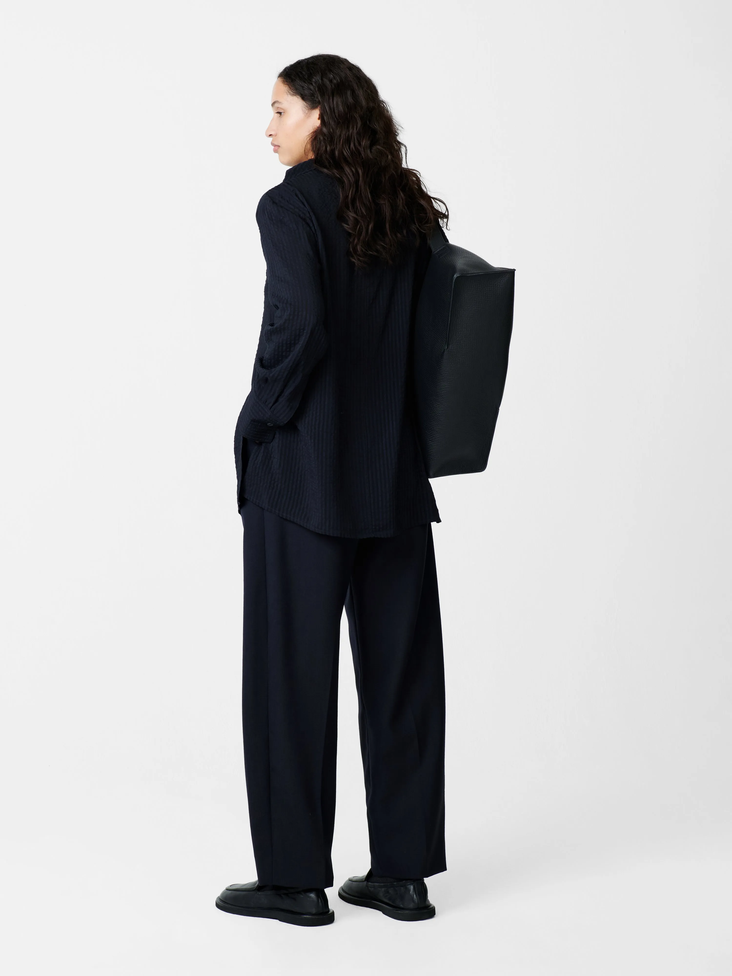 Utah Striped Top in Darkest Navy sold by Studio Nicholson product image thumbnail 4