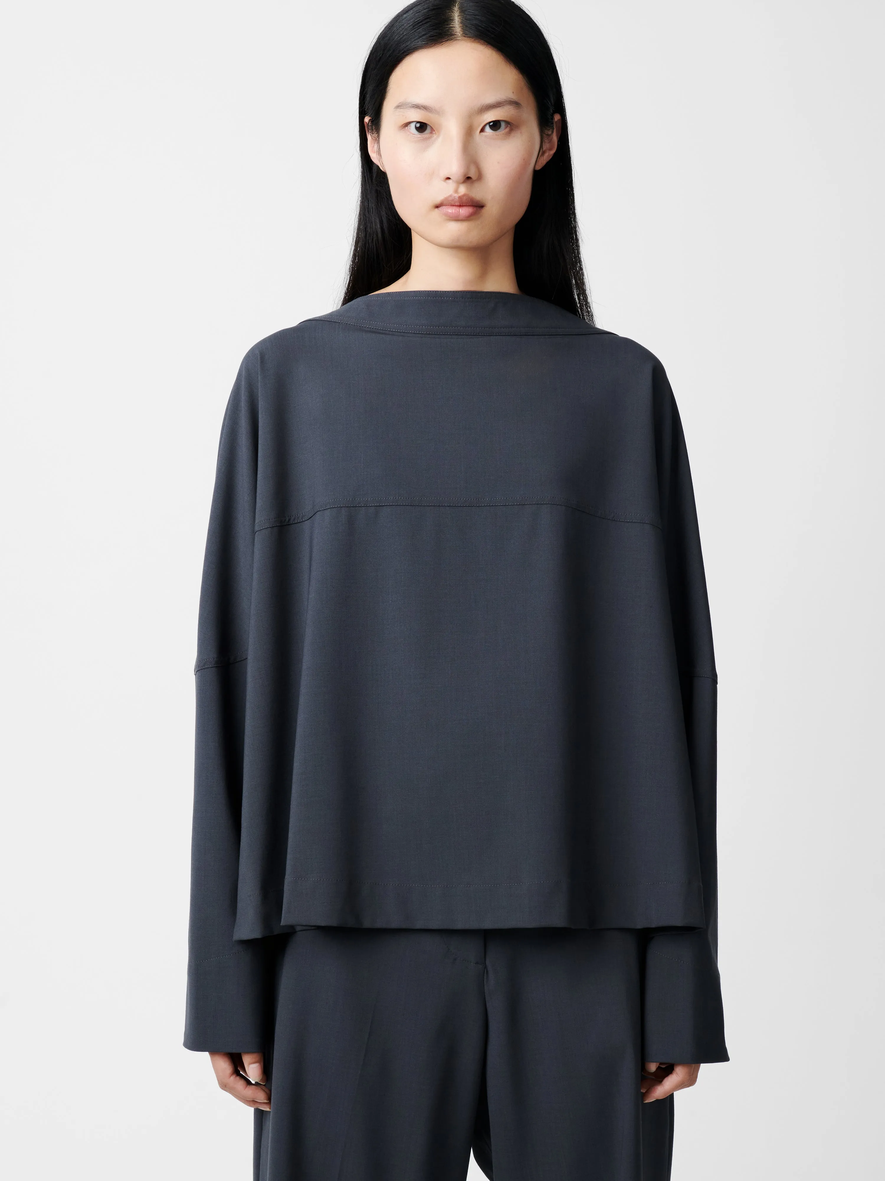 Velho Top in Seal Blue sold by Studio Nicholson product image thumbnail 5