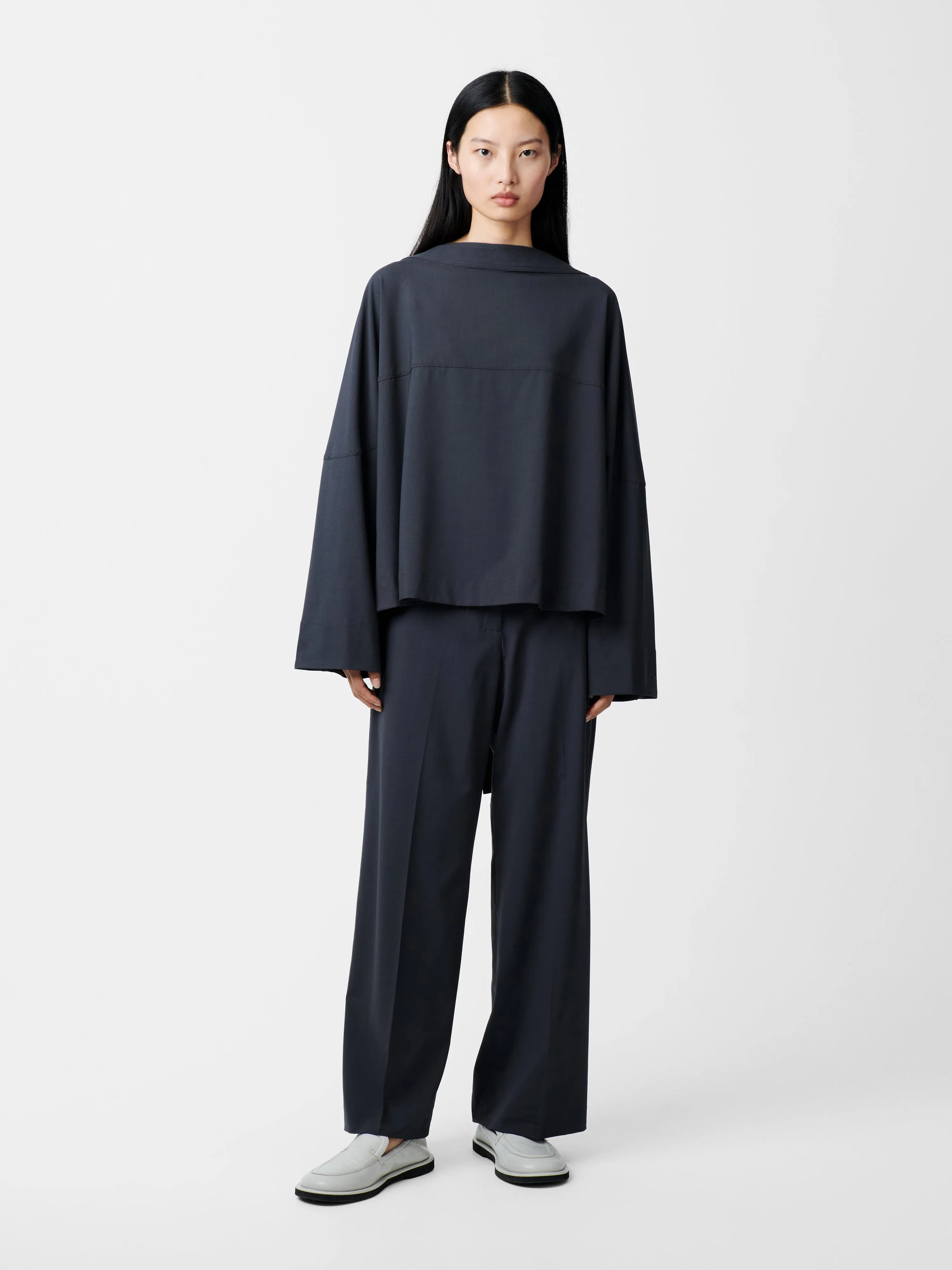 Velho Top in Seal Blue sold by Studio Nicholson product image thumbnail 4