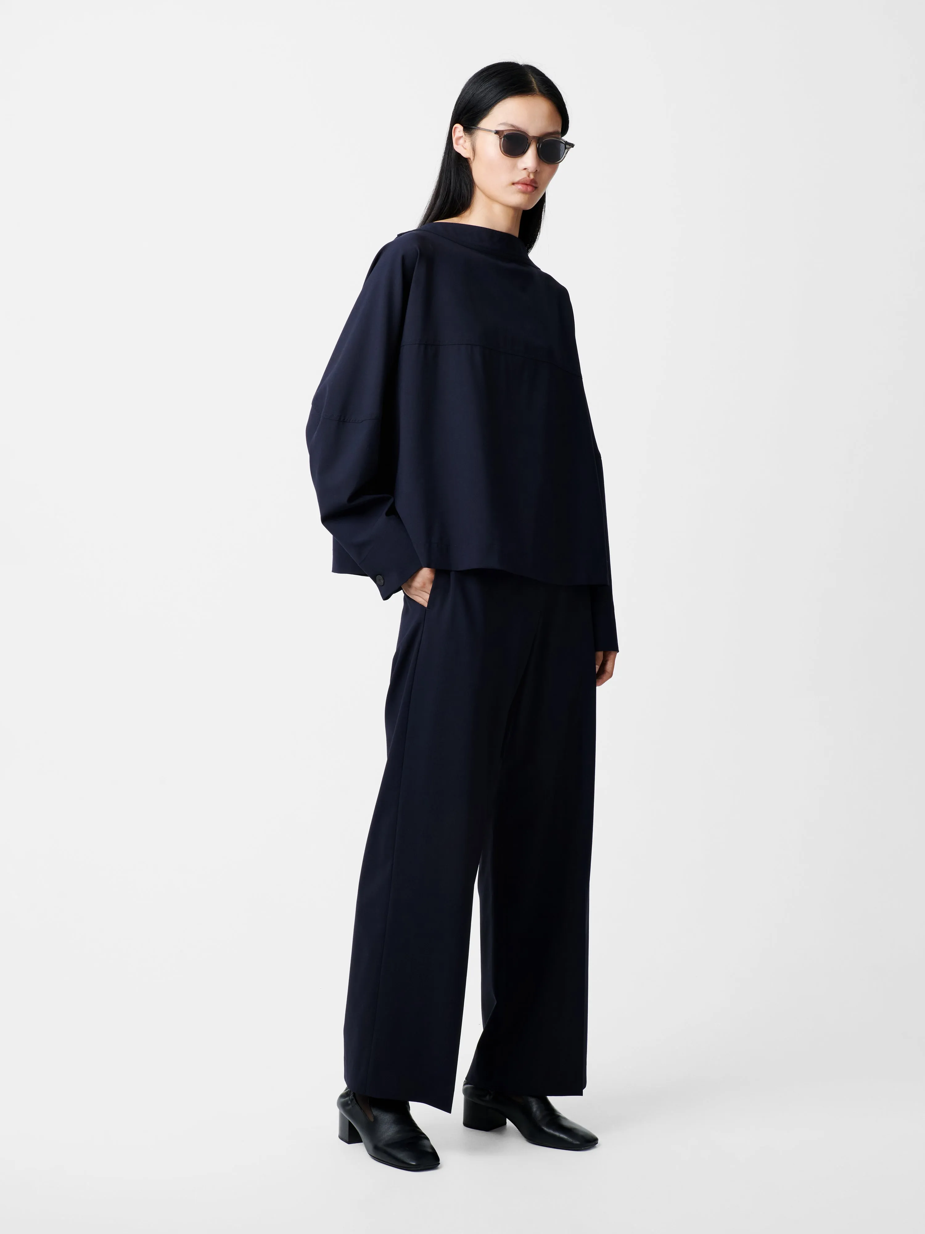 Velho Top in Darkest Navy sold by Studio Nicholson product image thumbnail 3