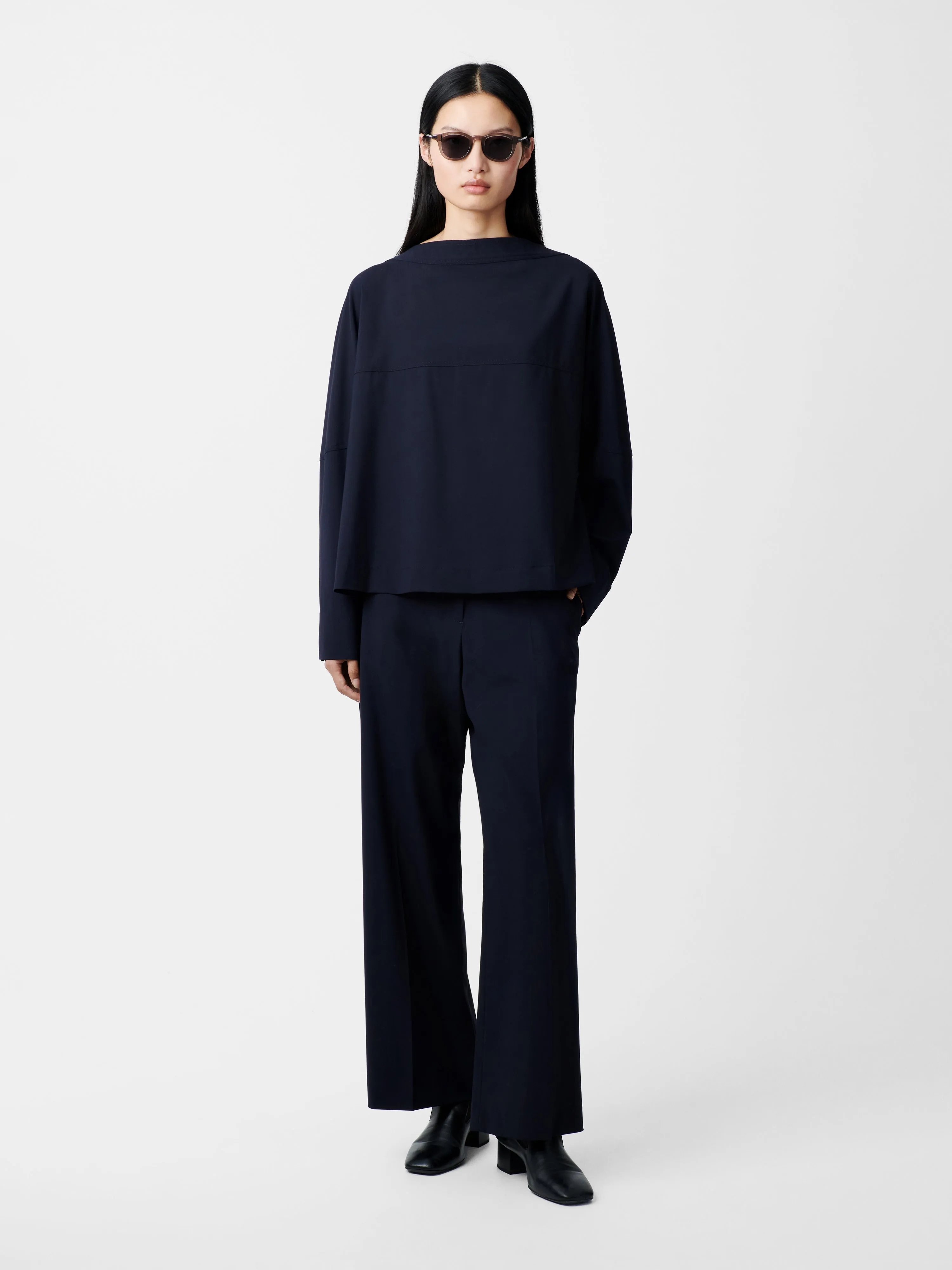 Velho Top in Darkest Navy sold by Studio Nicholson product image thumbnail 2