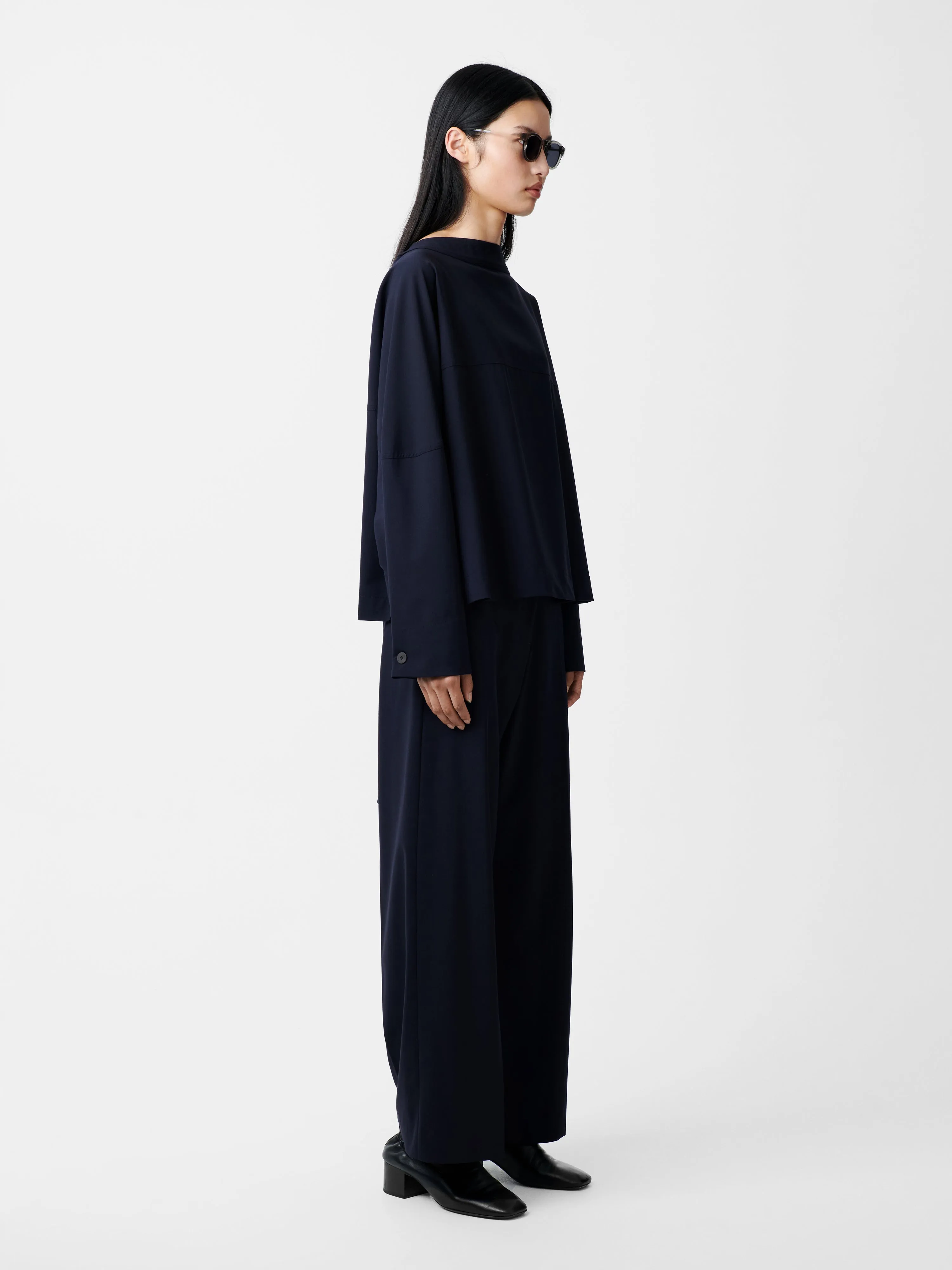 Velho Top in Darkest Navy sold by Studio Nicholson product image thumbnail 4