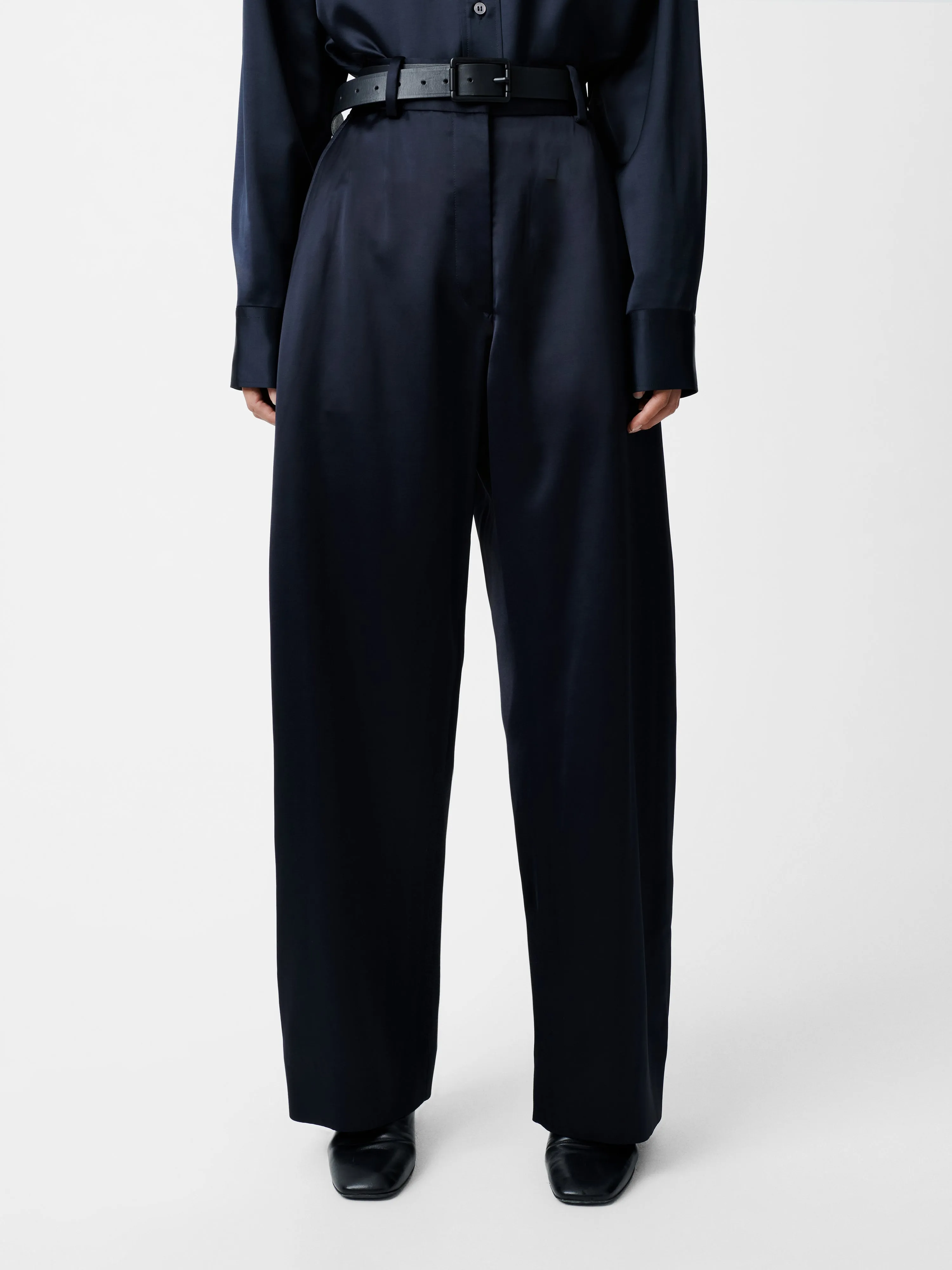 Myers Pant in Black Ink sold by Studio Nicholson product image thumbnail 5