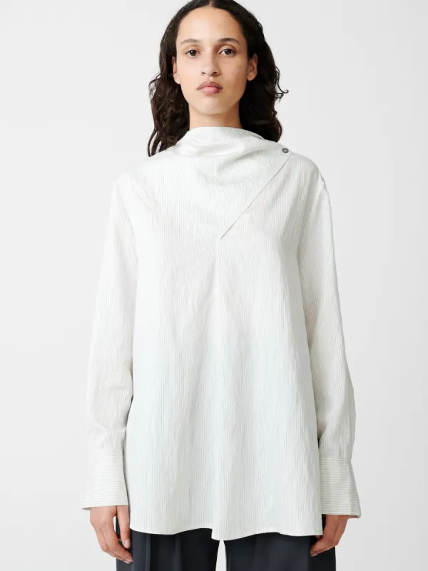 Utah Top in Black / White Stripe made by Studio Nicholson