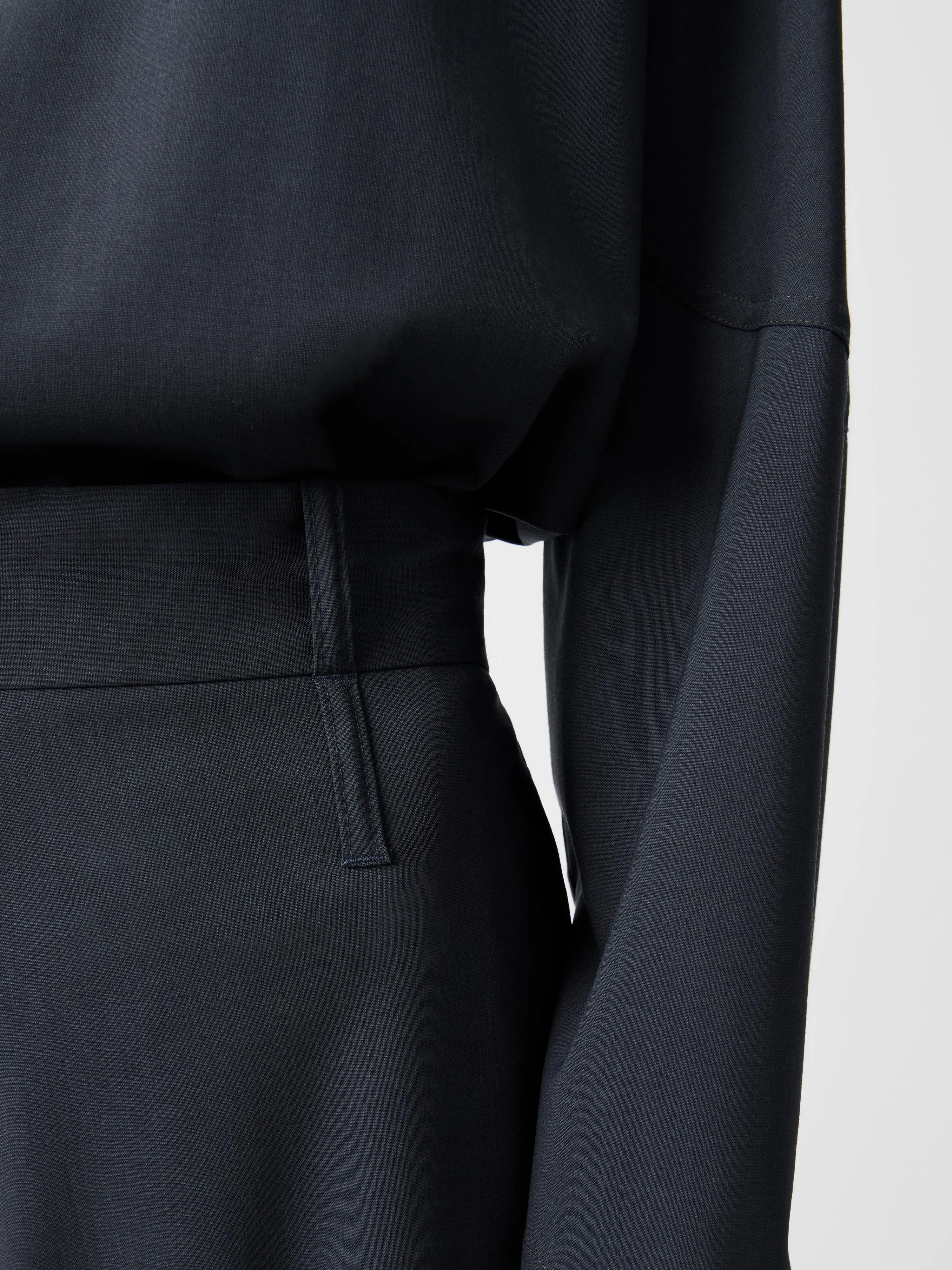 Baier Tropical Wool Pant in Seal Blue sold by Studio Nicholson product image thumbnail 4