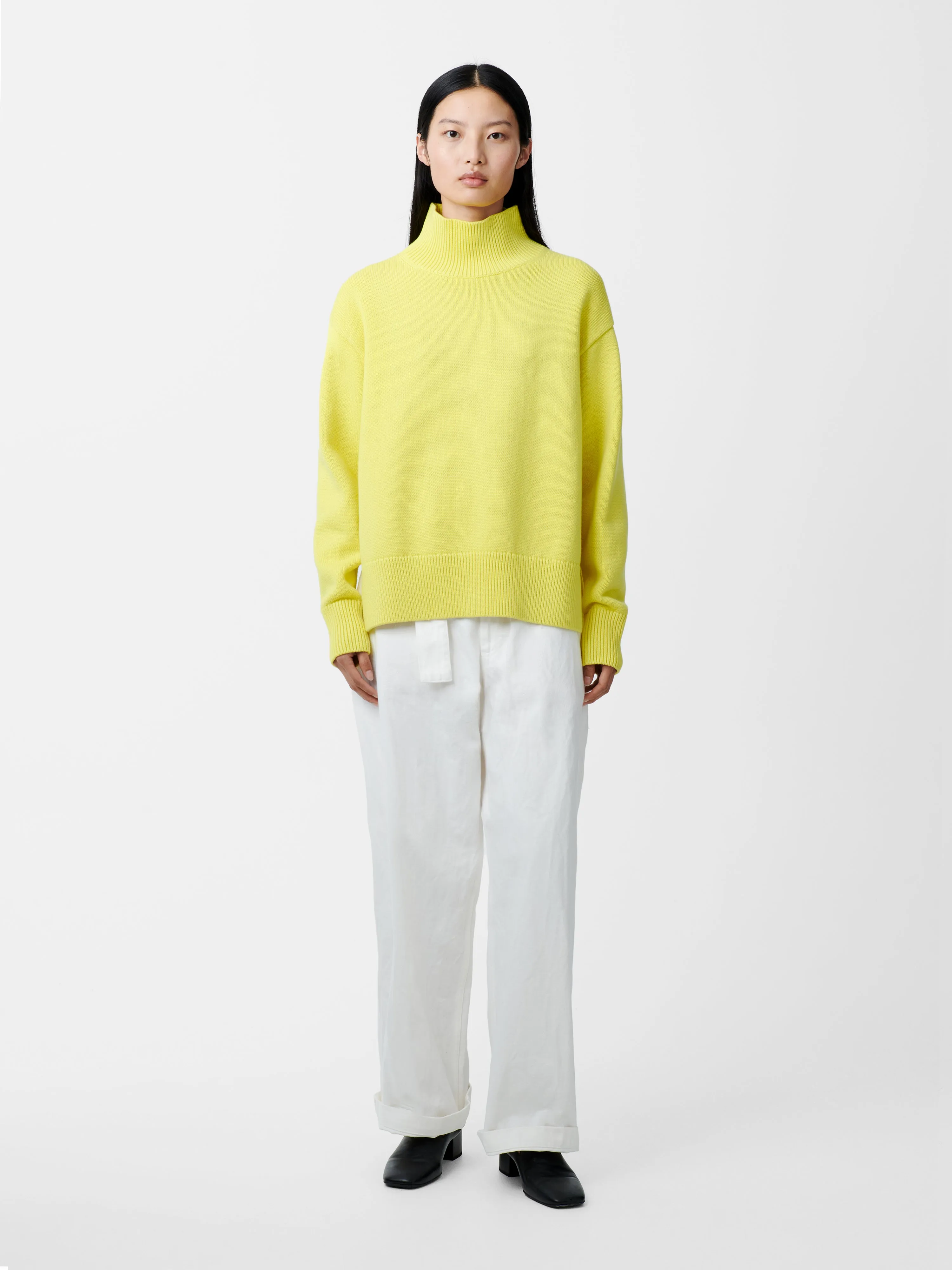Patria Knit in Acid Yellow sold by Studio Nicholson