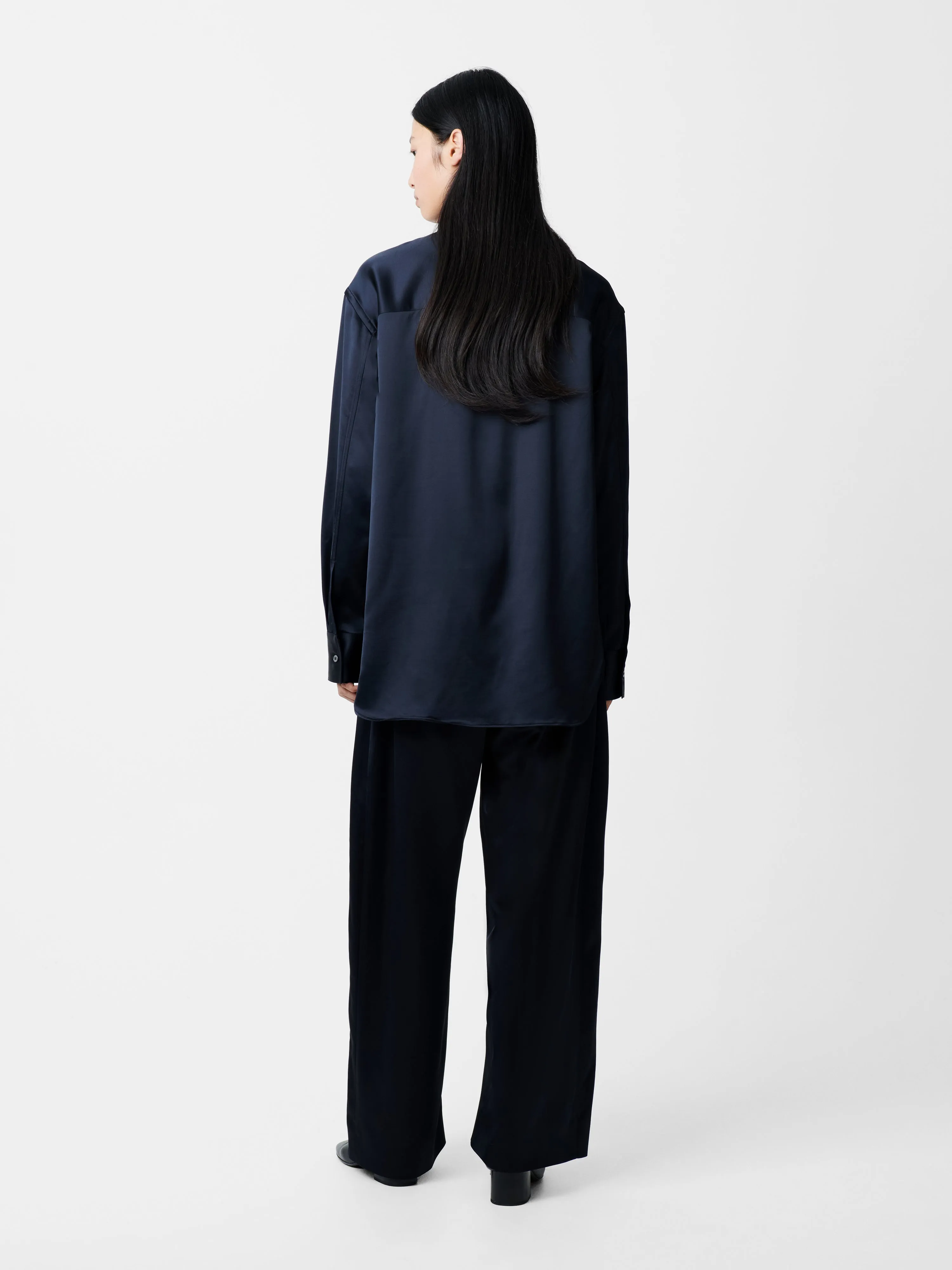 Gable Shirt in Black Ink sold by Studio Nicholson product image thumbnail 5