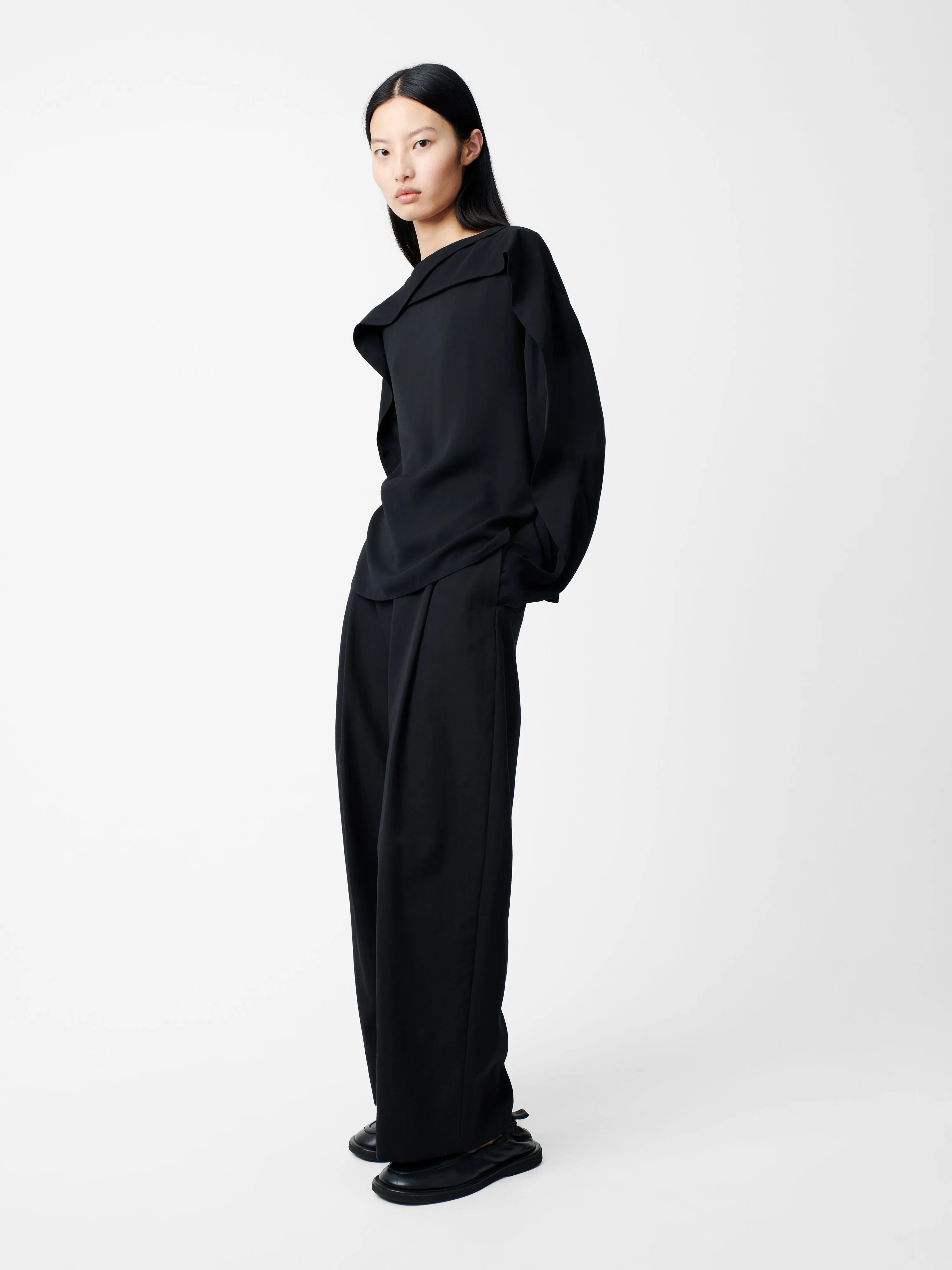 Emmet Top in Black sold by Studio Nicholson product image thumbnail 2