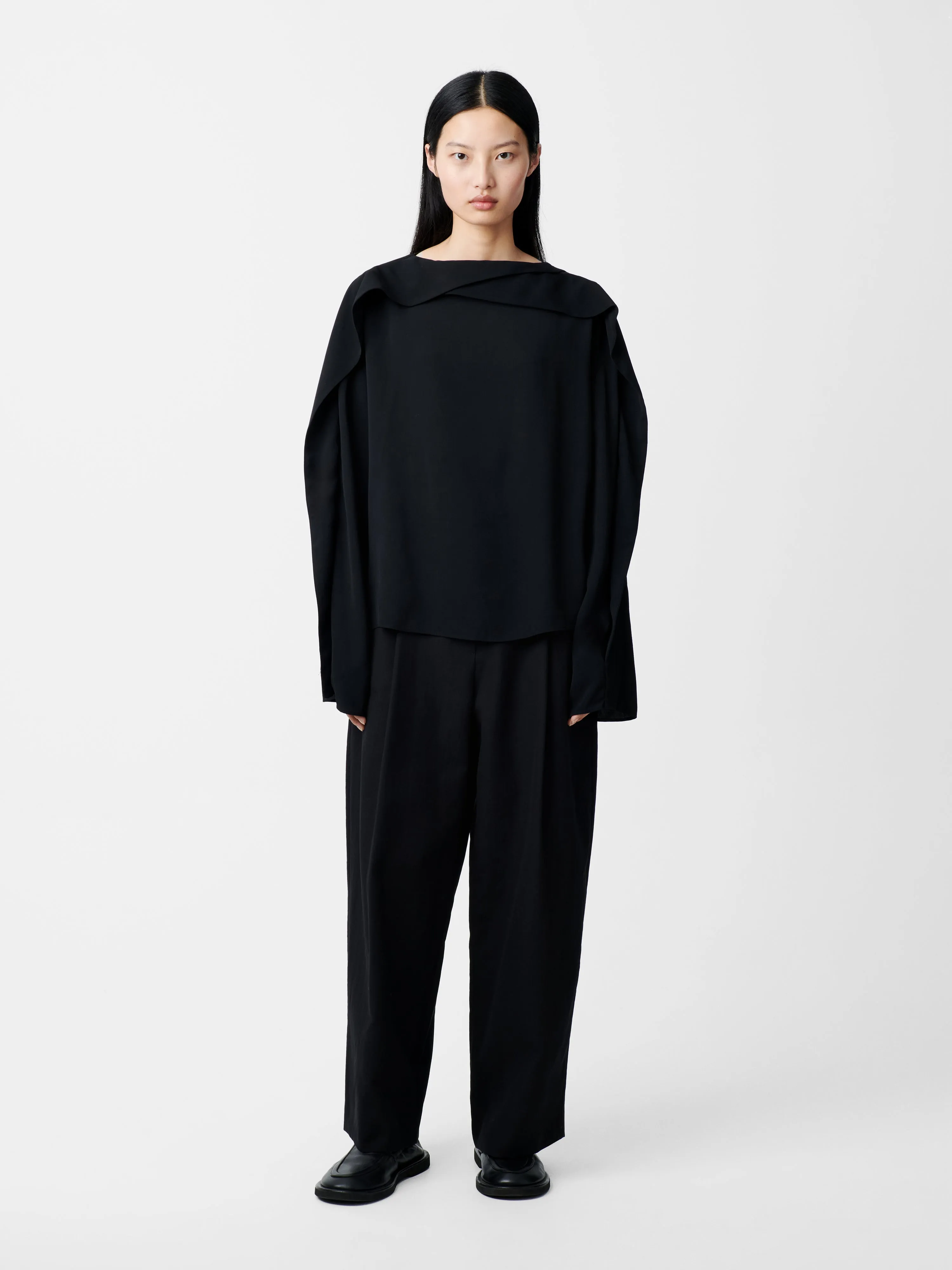 Emmet Top in Black sold by Studio Nicholson product image thumbnail 3
