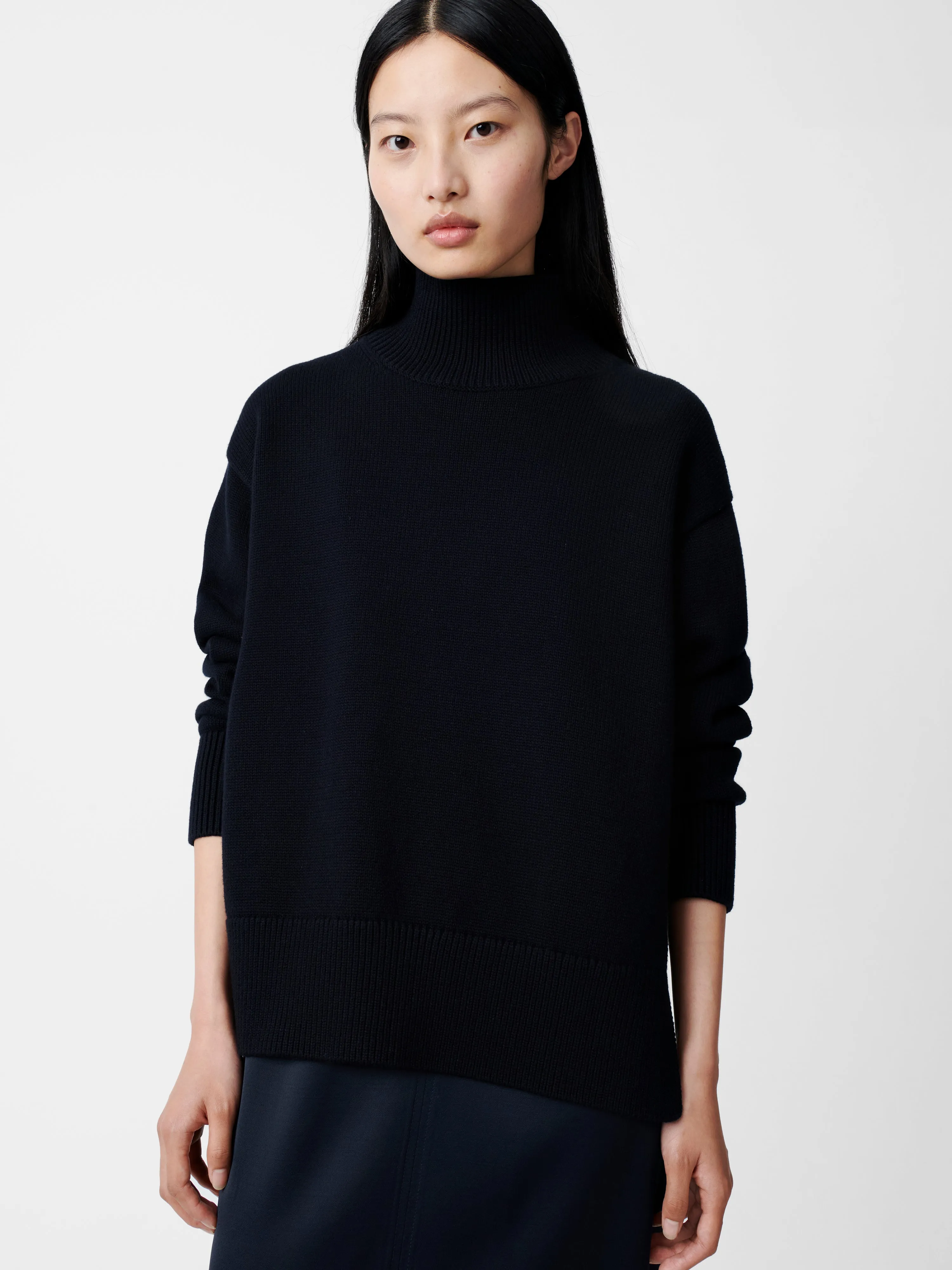 Patria Knit in Dark Navy sold by Studio Nicholson