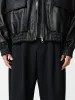 Piston Leather Jacket in Black sold by Studio Nicholson
