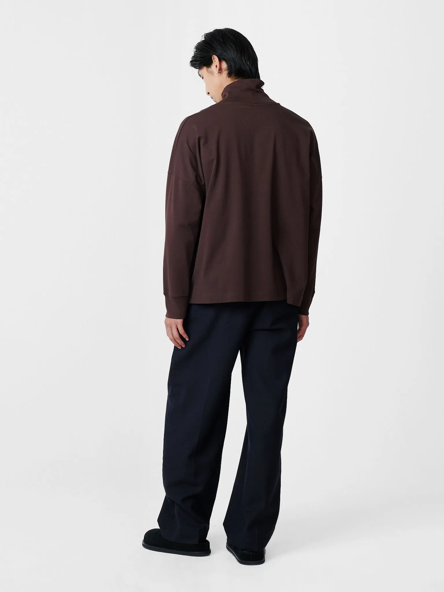 Noam Tropical Wool Pant in Darkest Navy sold by Studio Nicholson product image thumbnail 3