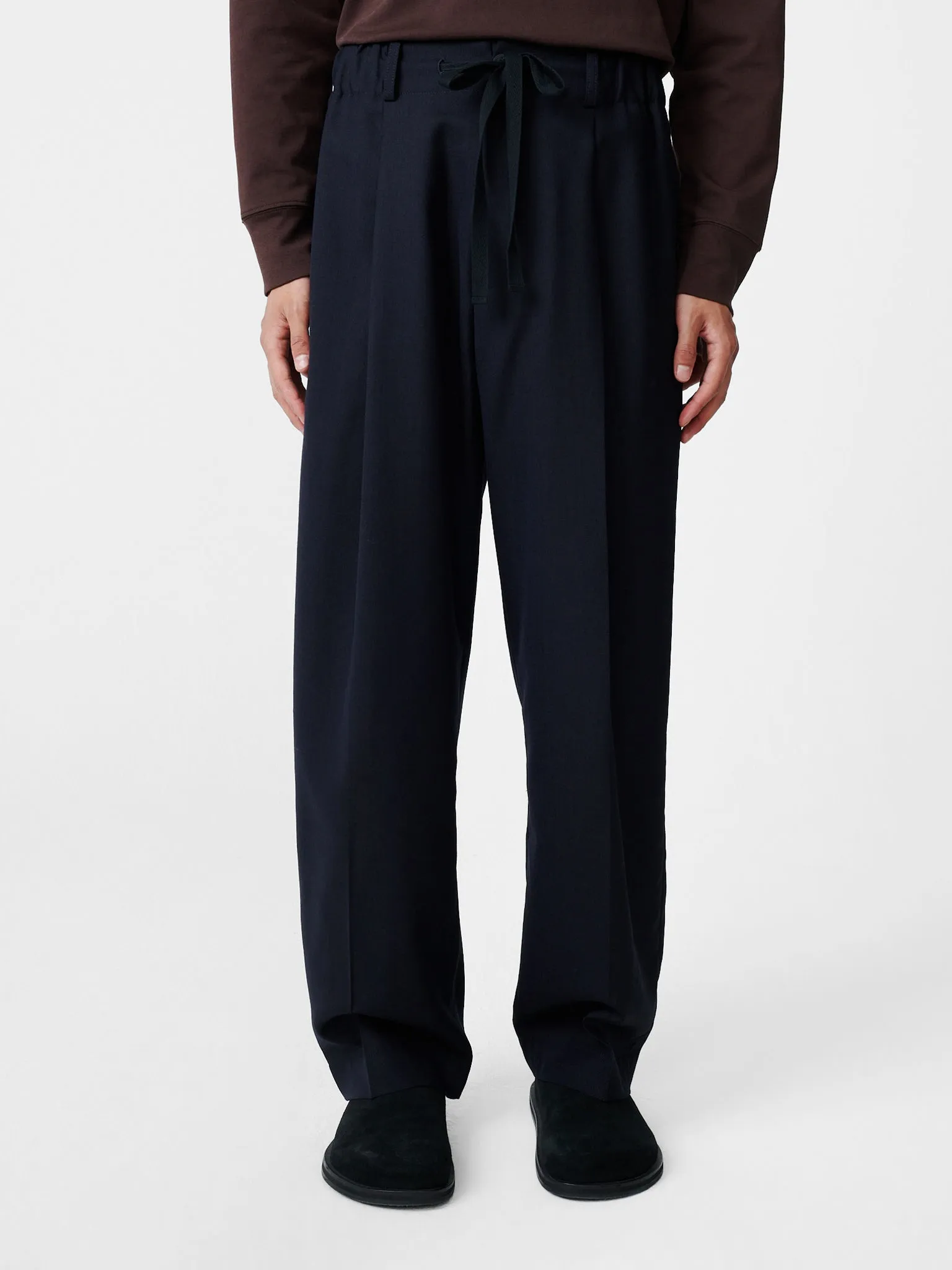 Noam Tropical Wool Pant in Darkest Navy sold by Studio Nicholson product image thumbnail 4