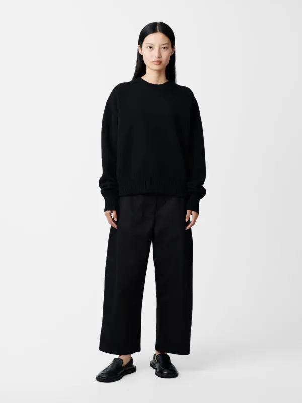 Lago Knit in Black made by Studio Nicholson