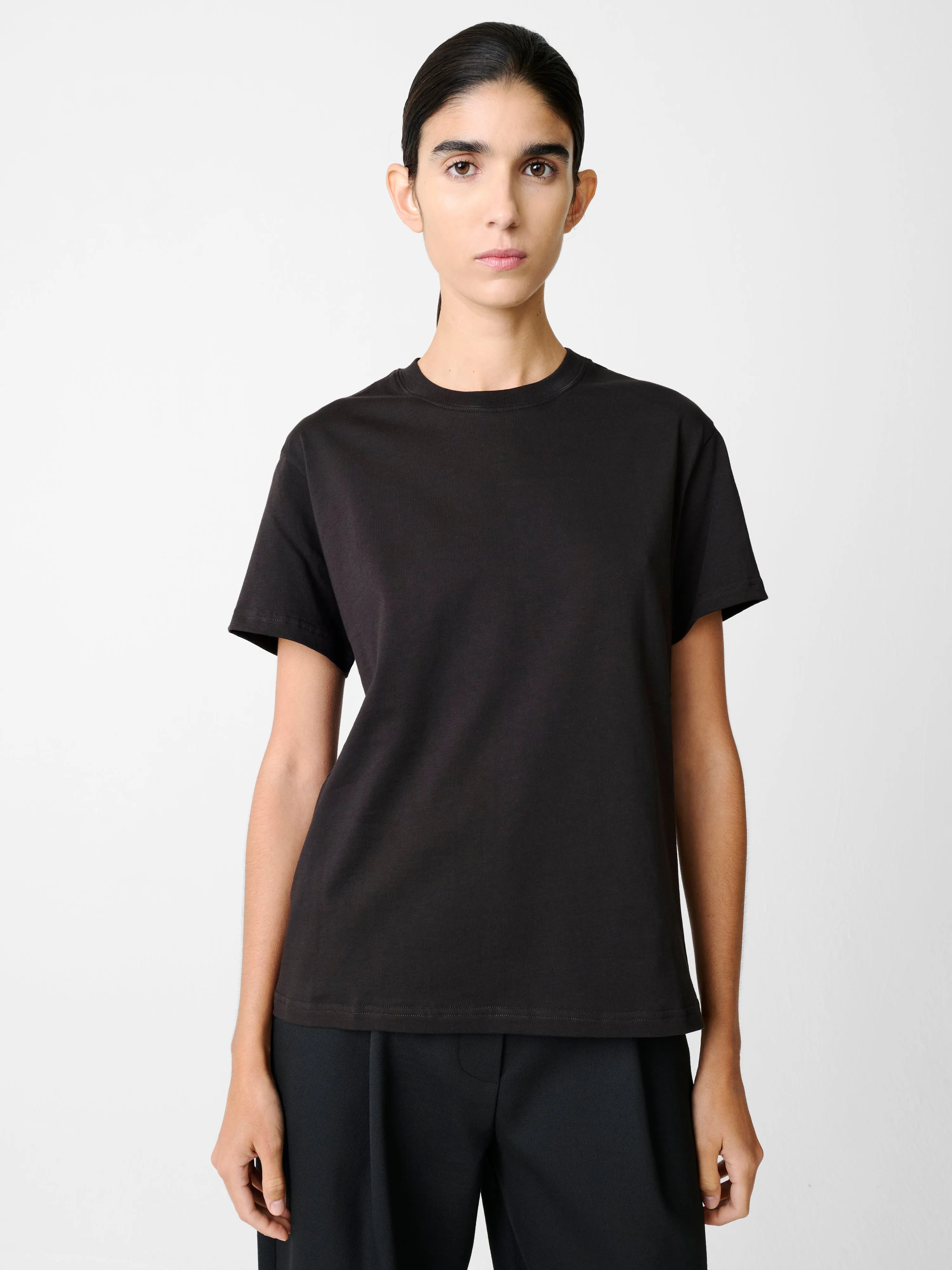 Marine T-Shirt in Black Grape sold by Studio Nicholson