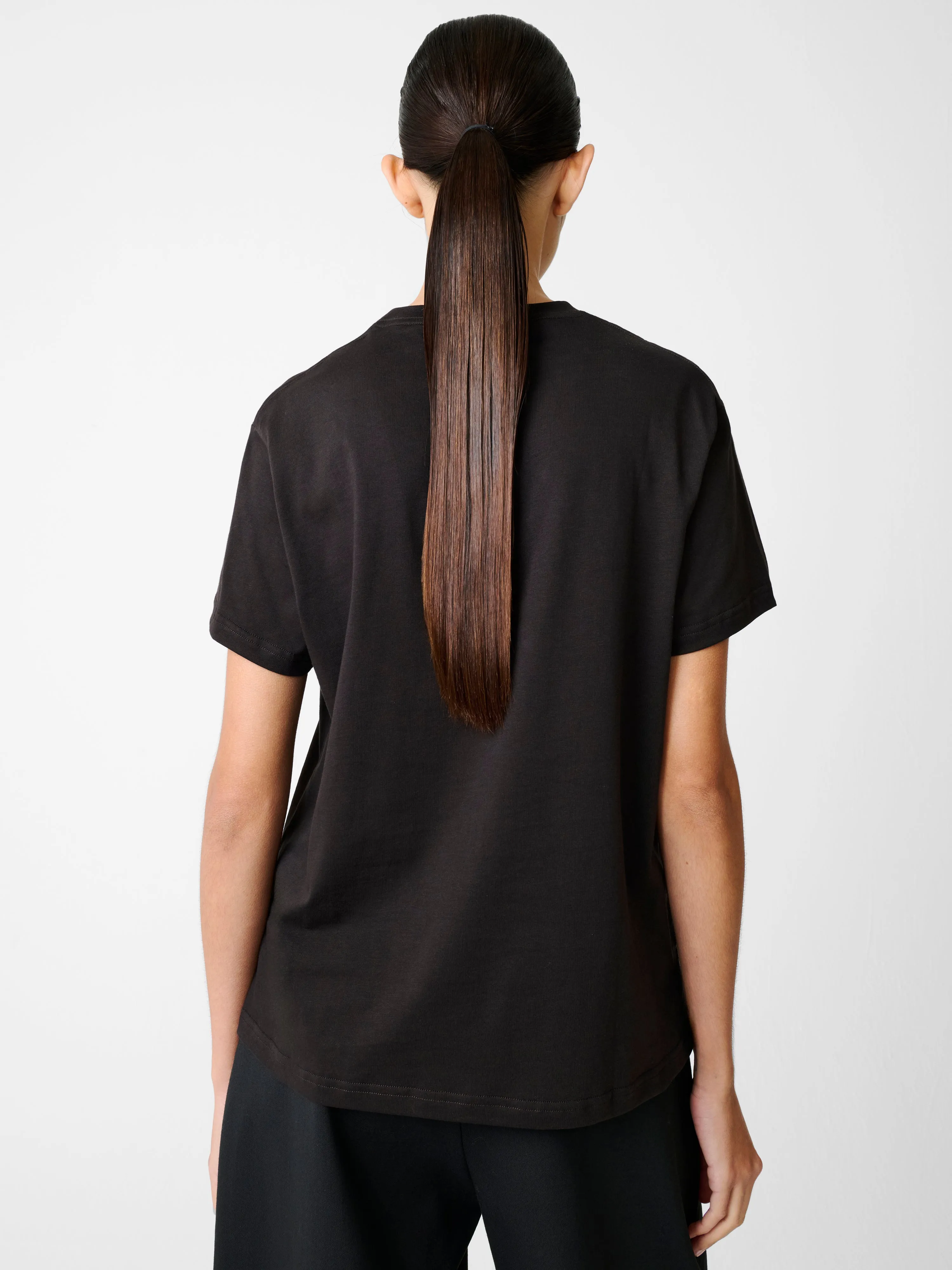 Marine T-Shirt in Black Grape sold by Studio Nicholson product image thumbnail 5