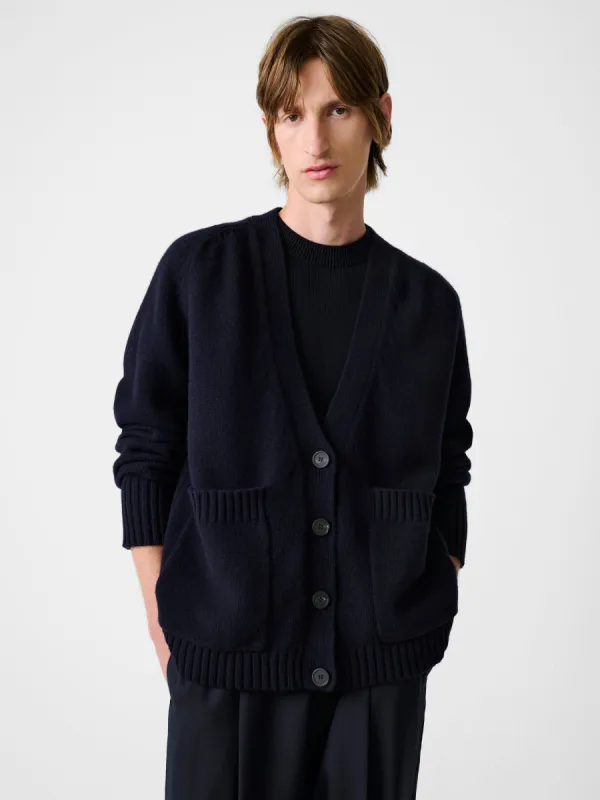 Sen Knit in Darkest Navy sold by Studio Nicholson