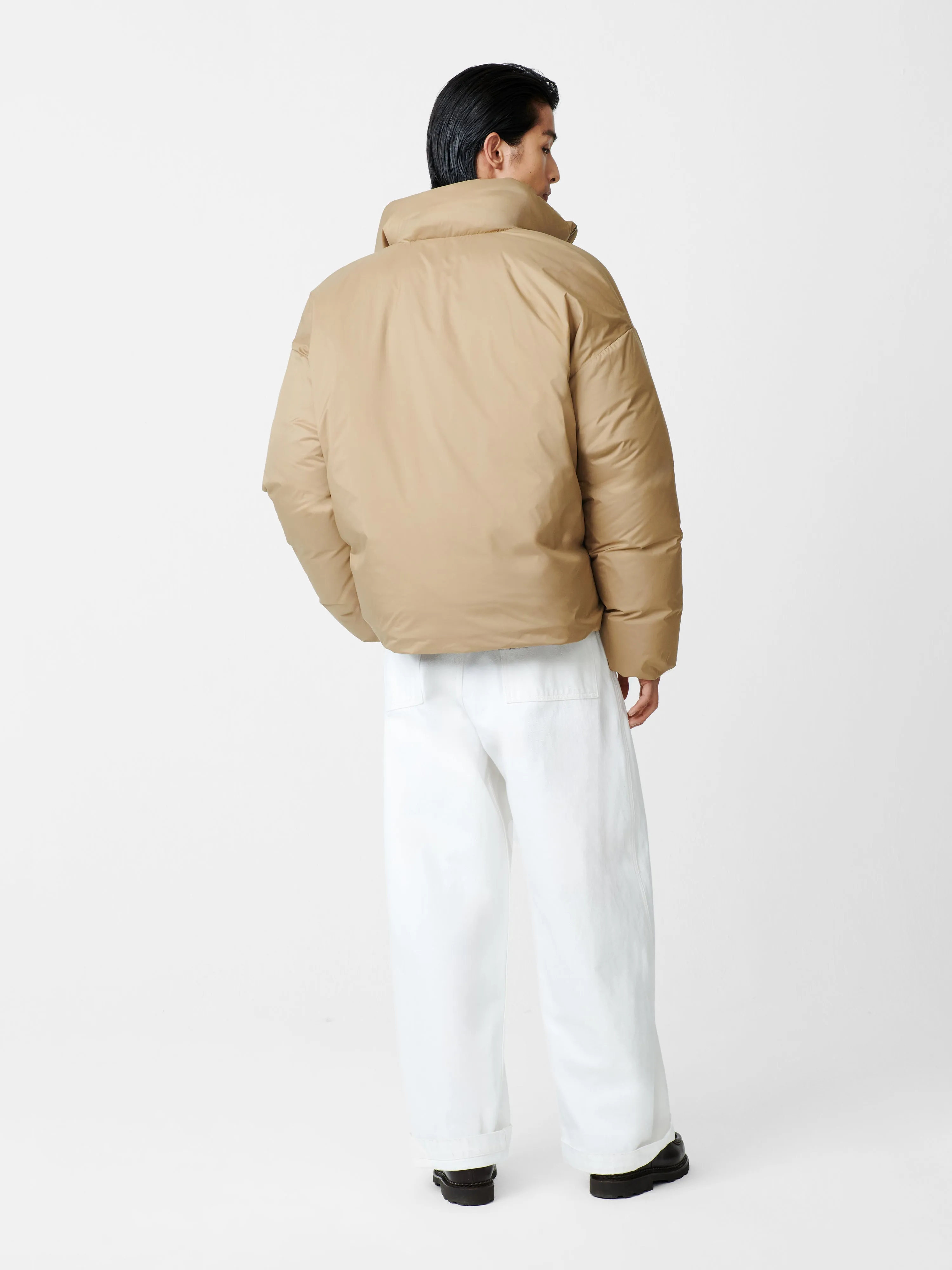 Loft Down Jacket in Taupe sold by Studio Nicholson product image thumbnail 4