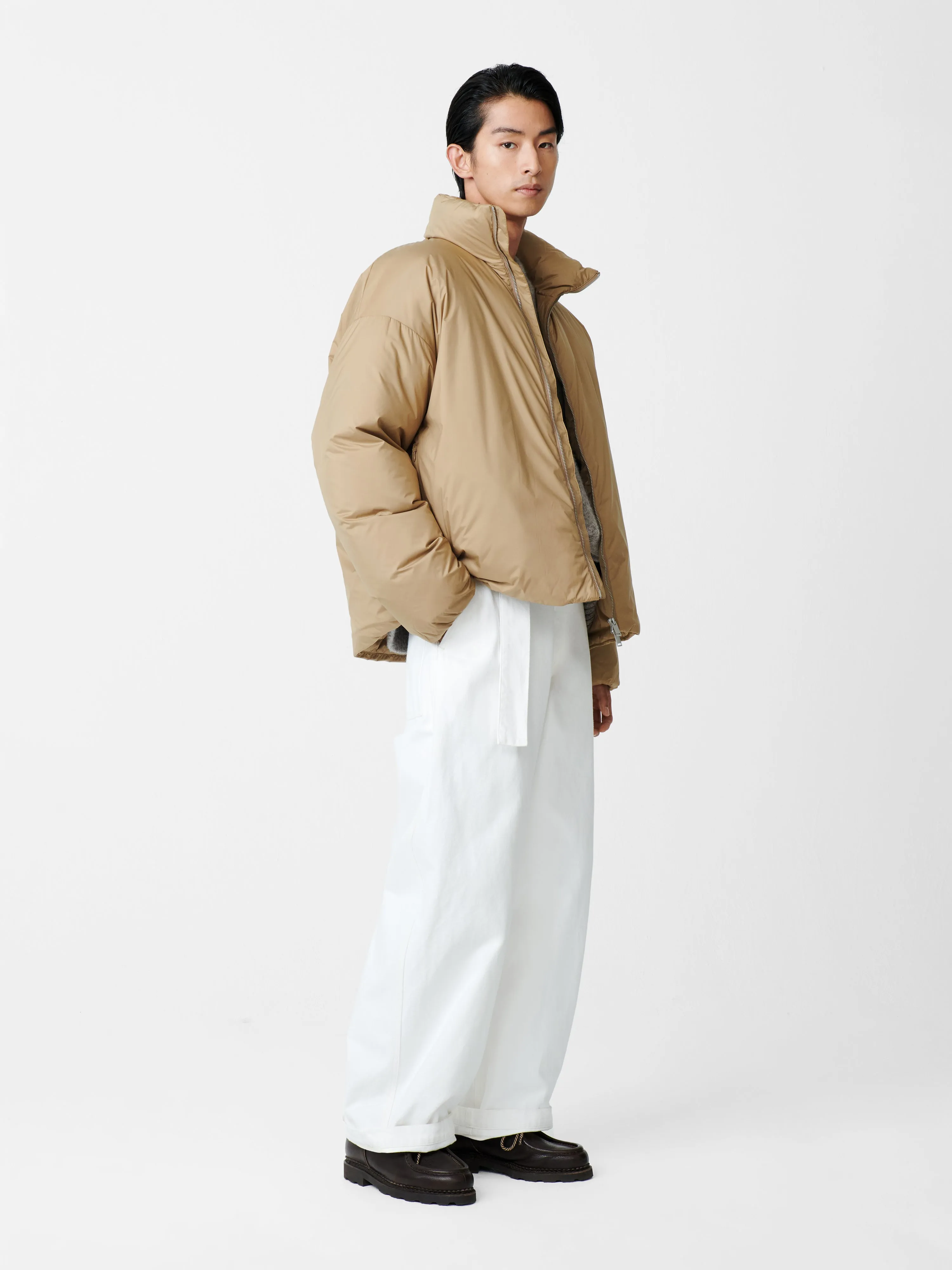 Loft Down Jacket in Taupe sold by Studio Nicholson product image thumbnail 2