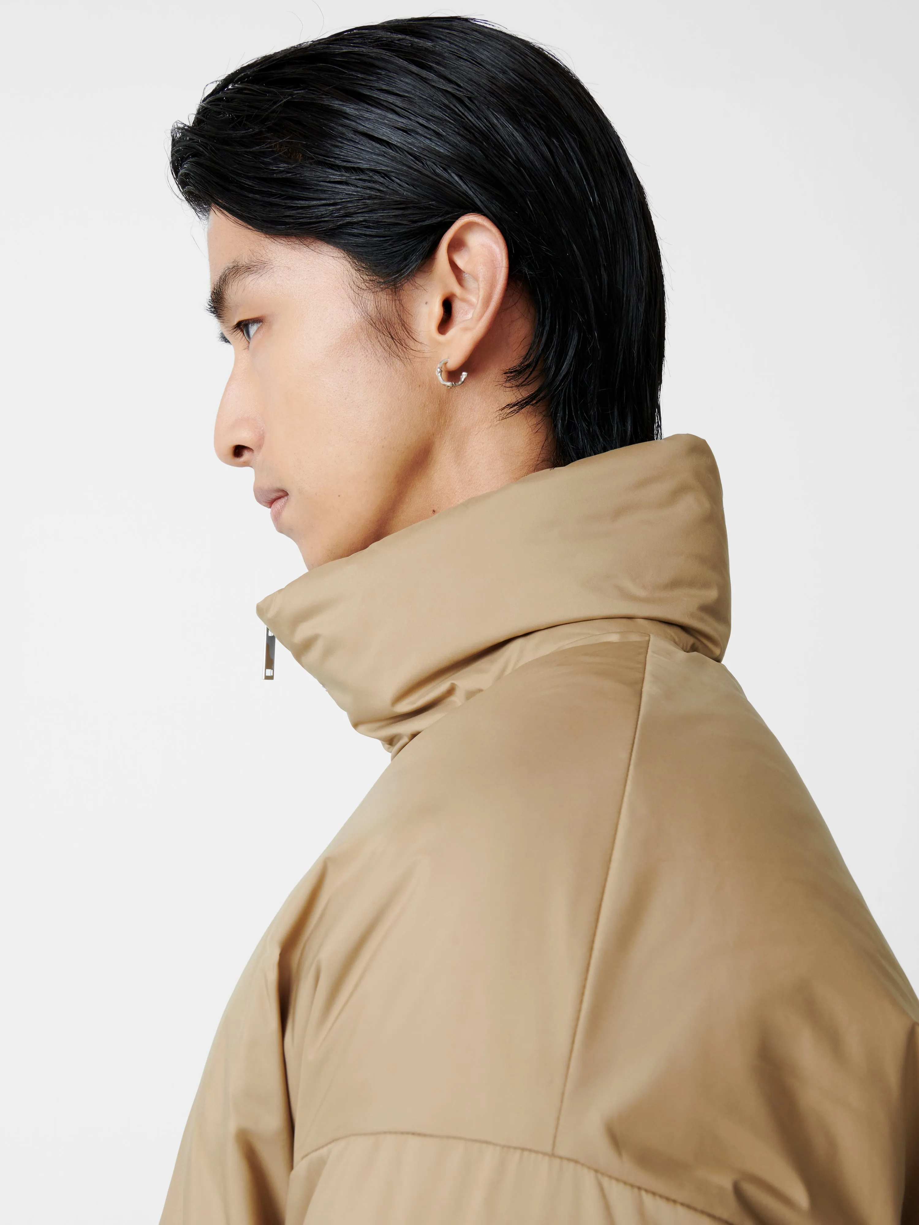 Loft Down Jacket in Taupe sold by Studio Nicholson product image thumbnail 5