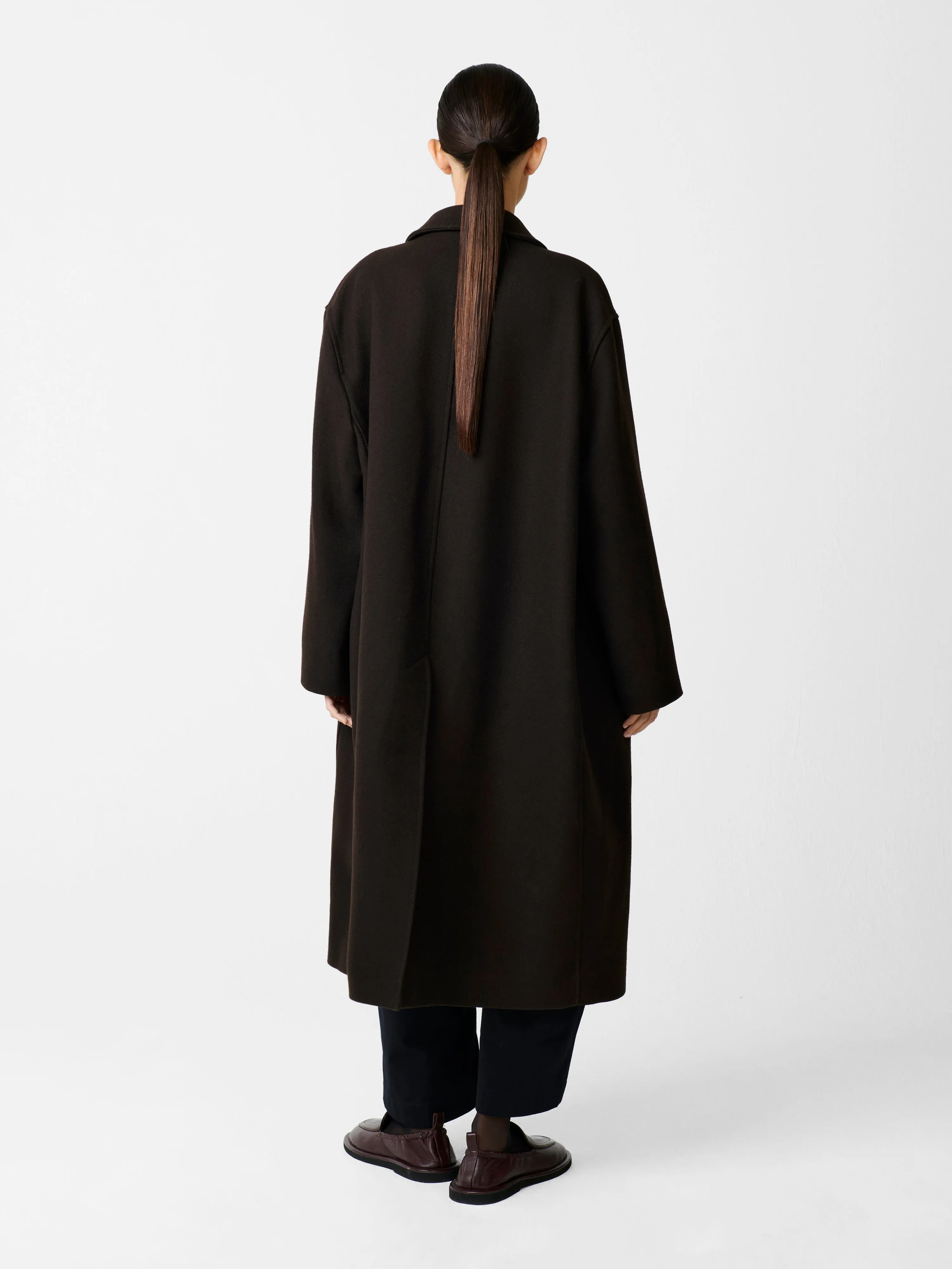 Ria Coat in Espresso sold by Studio Nicholson product image thumbnail 4