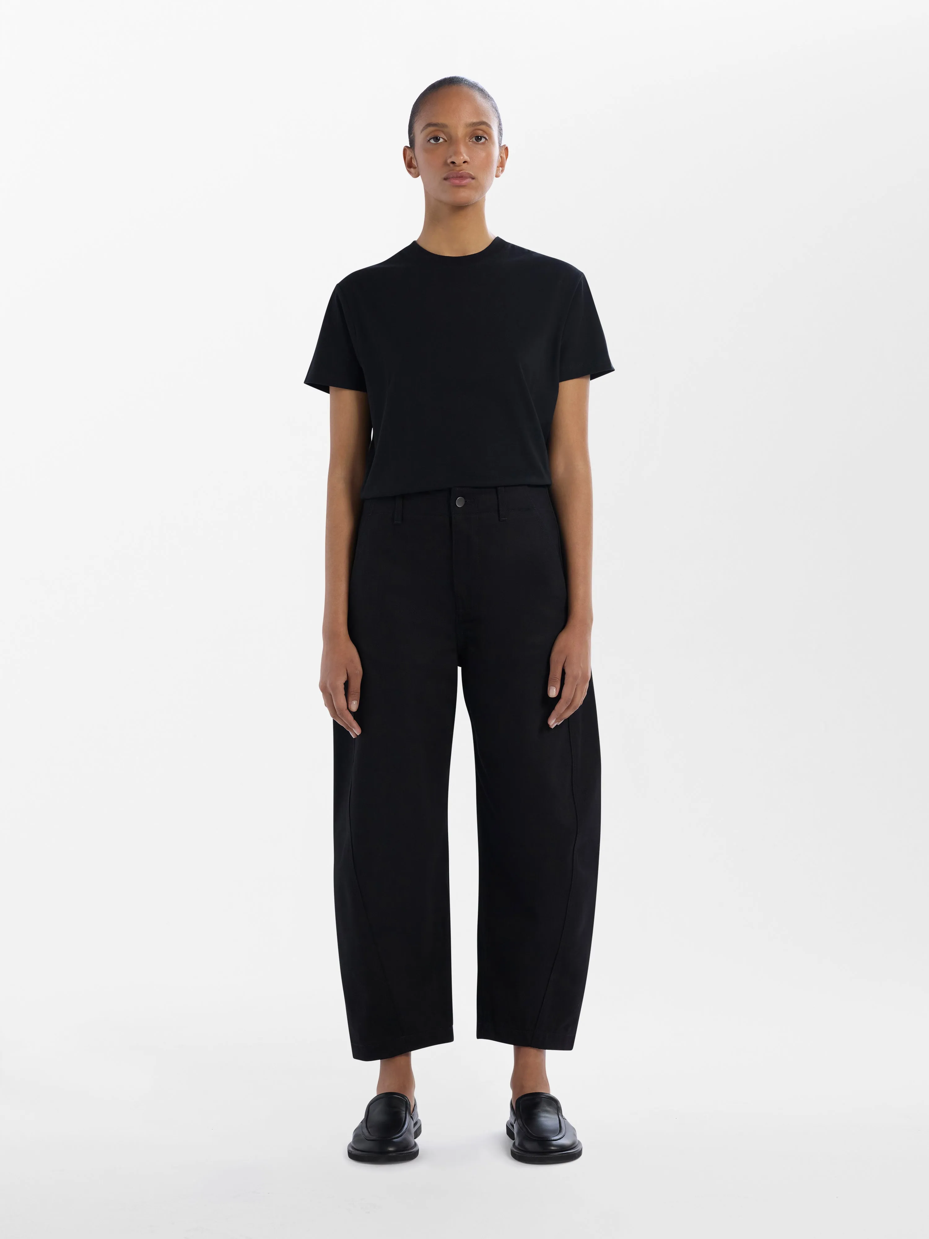 Akerman Denim Pant in Black sold by Studio Nicholson