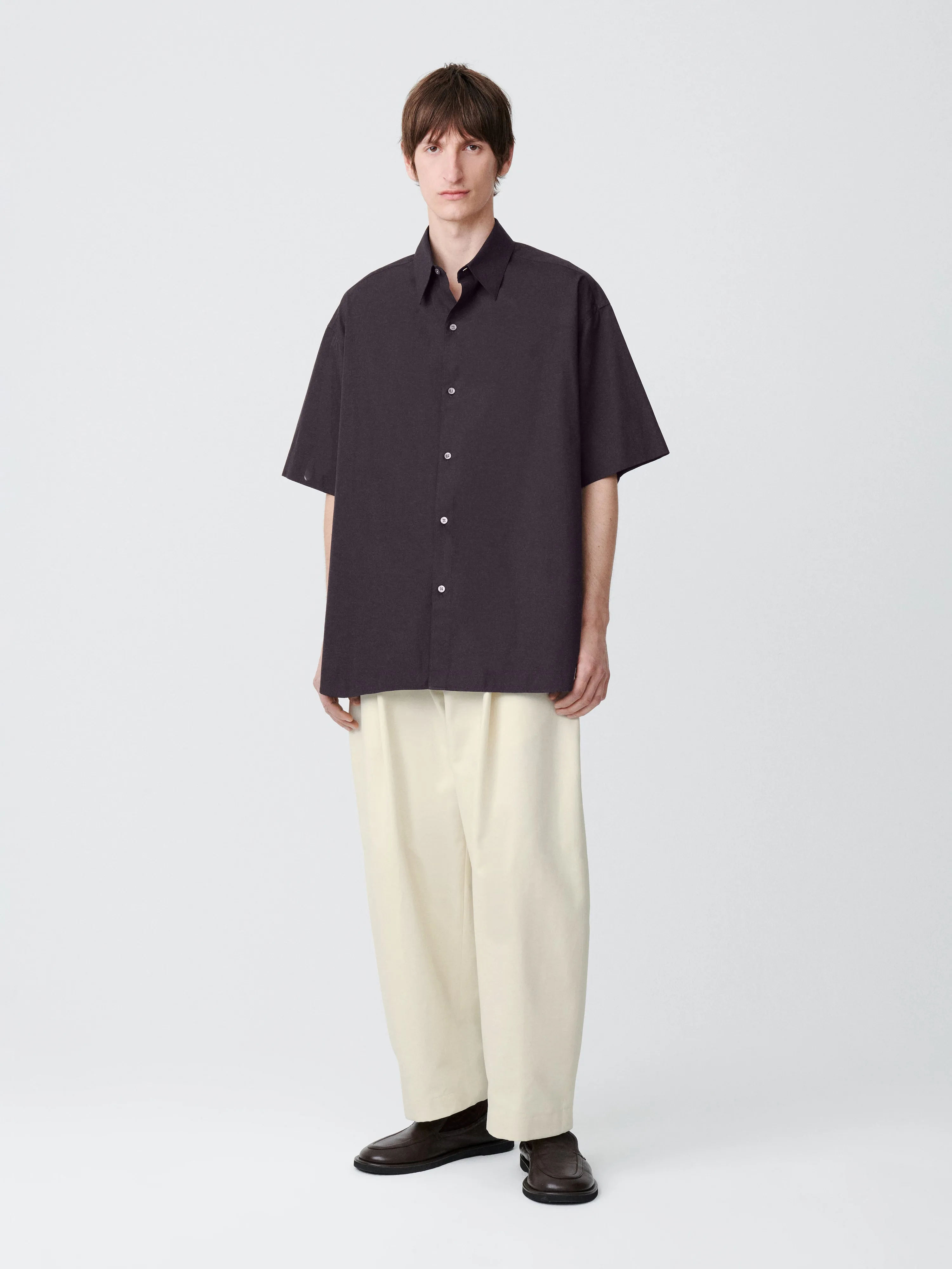 Guild Pant in Milk sold by Studio Nicholson