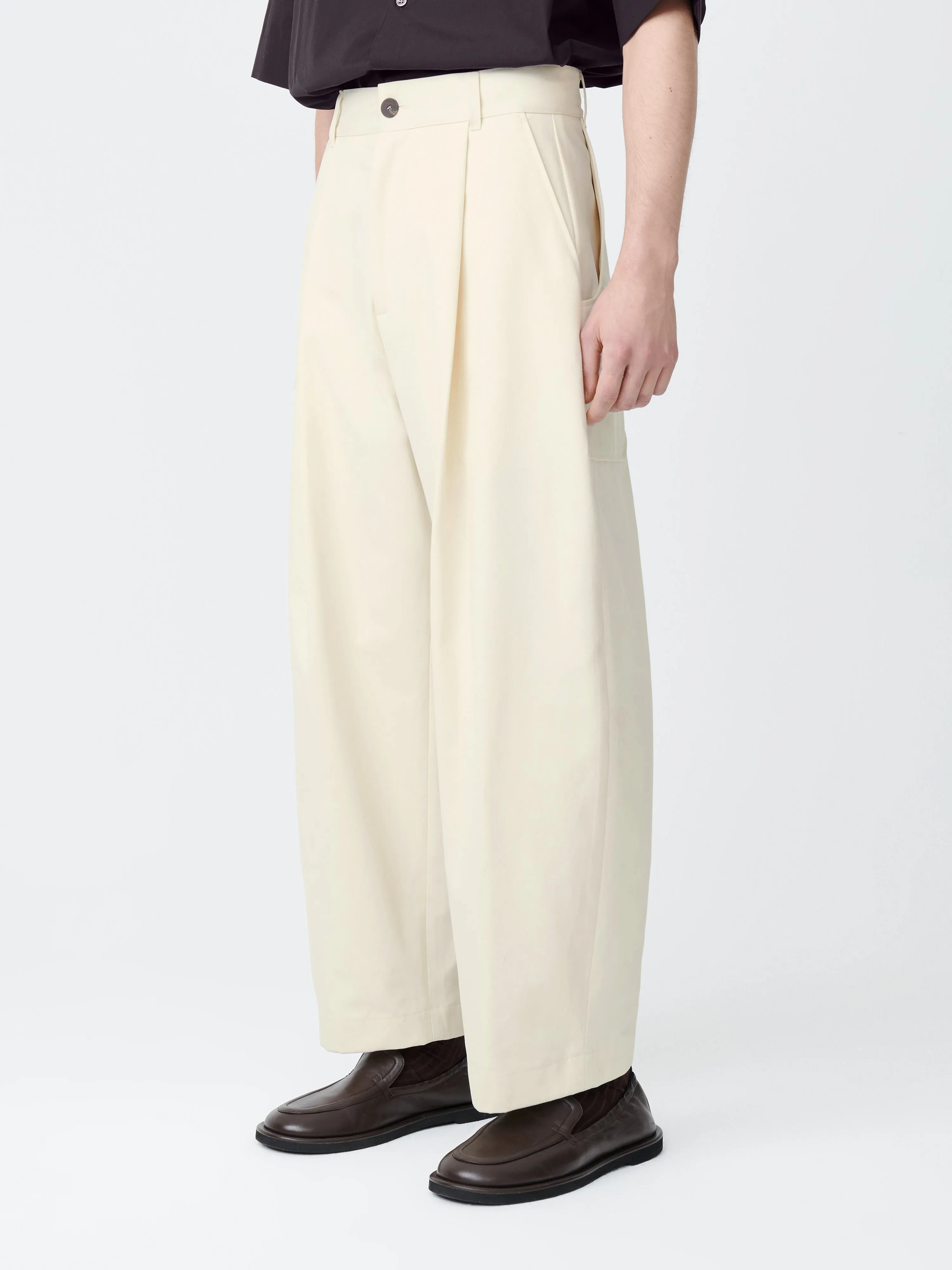 Guild Pant in Milk sold by Studio Nicholson product image thumbnail 4