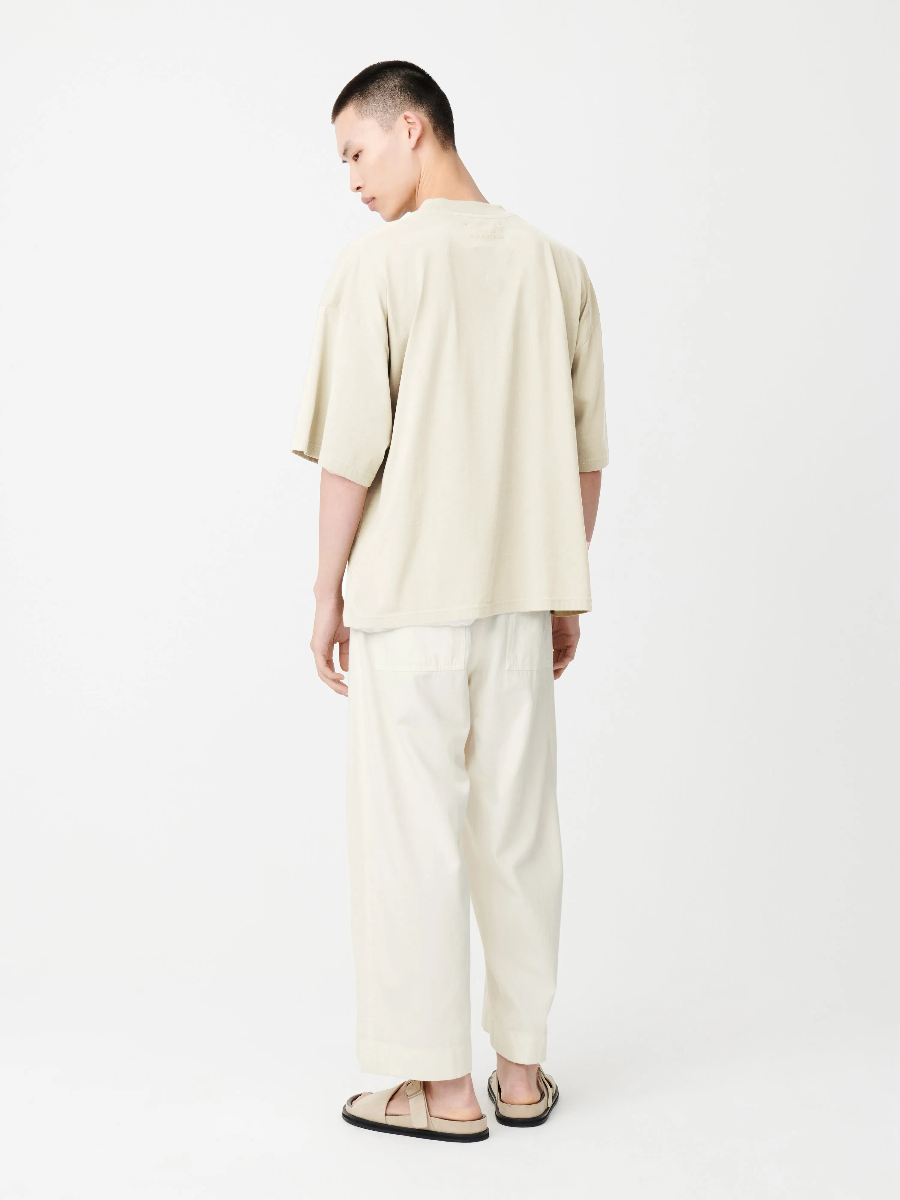 Piu T-shirt in Parchment sold by Studio Nicholson product image thumbnail 3