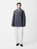 Coles Coat in Grey Melange sold by Studio Nicholson
