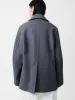 Coles Coat in Grey Melange sold by Studio Nicholson