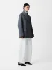 Coles Coat in Grey Melange sold by Studio Nicholson