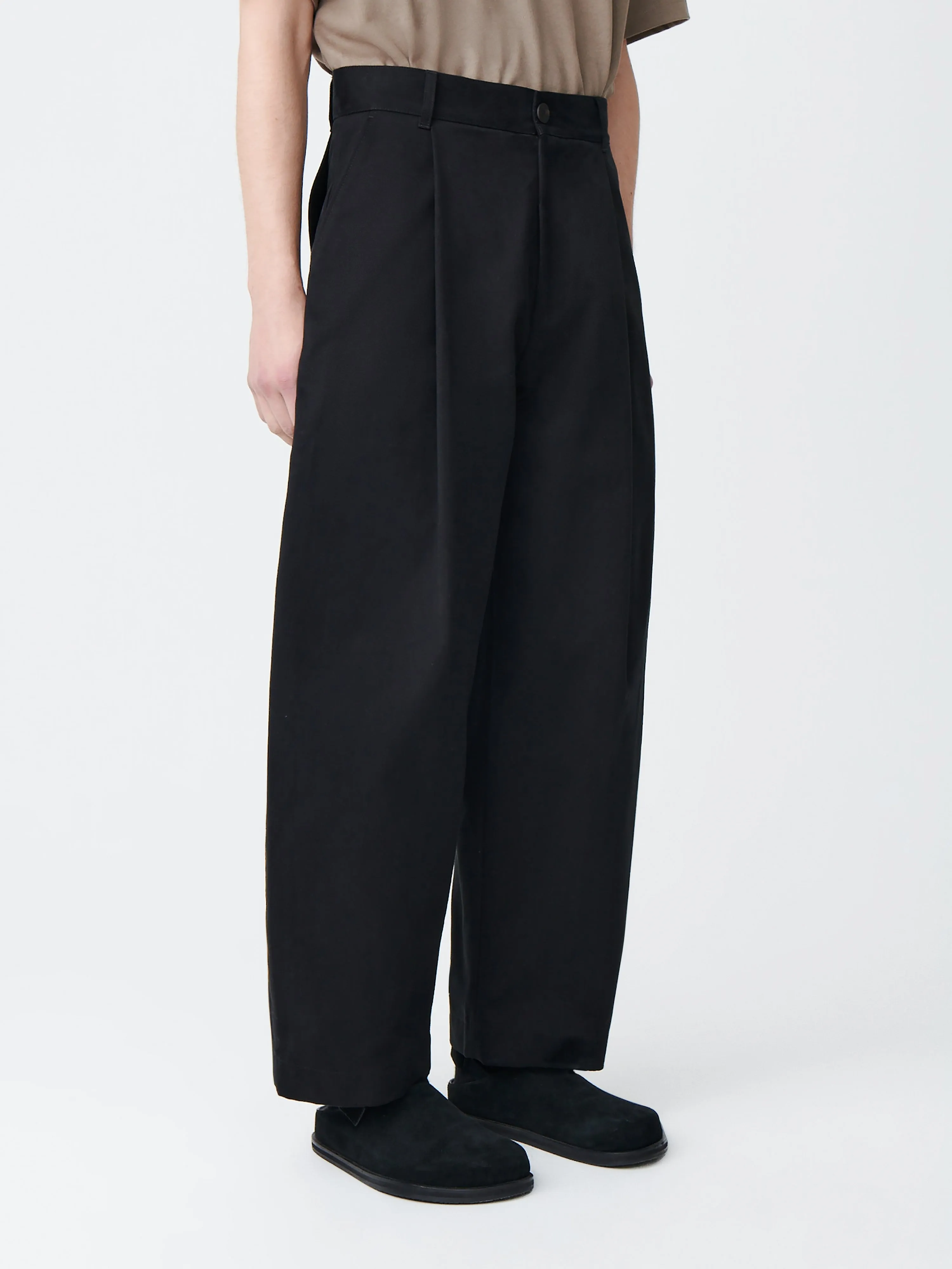 Guild Pant in Black sold by Studio Nicholson product image thumbnail 4